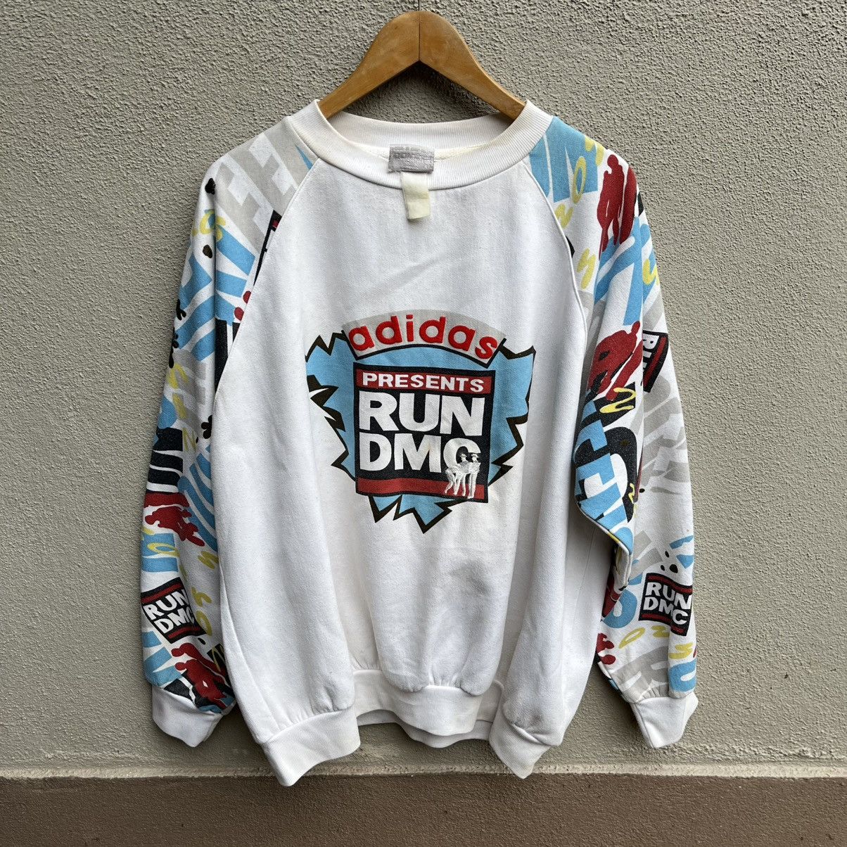 Adidas × RUN DMC Vintage rare 90s ADIDAS Run Dmc hollis crew rap tee Size US XL / EU 56 / 4 - 1 Thumbnail