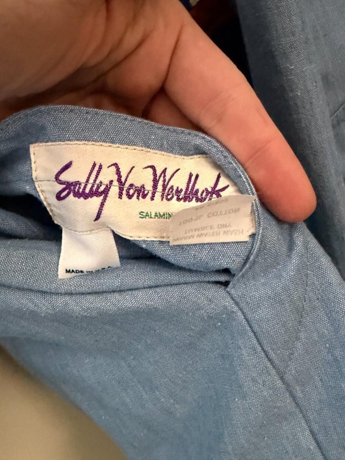 Vintage SALLY VAN WERLHOF Salamander reversible coat Size L / US 10 / IT 46 - 3 Thumbnail