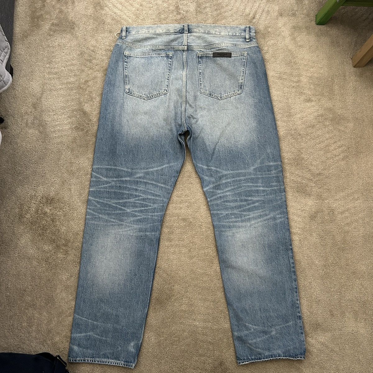 Fear of God FEAR OF GOD ESSENTIALS Blue Faded Jeans 5 Pocket Denim Size US 38 / EU 54 - 8 Thumbnail