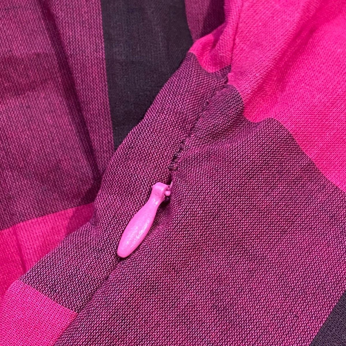 Burberry Burberry check-pattern shirt dress in fuschia and black Size XS / US 0-2 / IT 36-38 - 6 Thumbnail