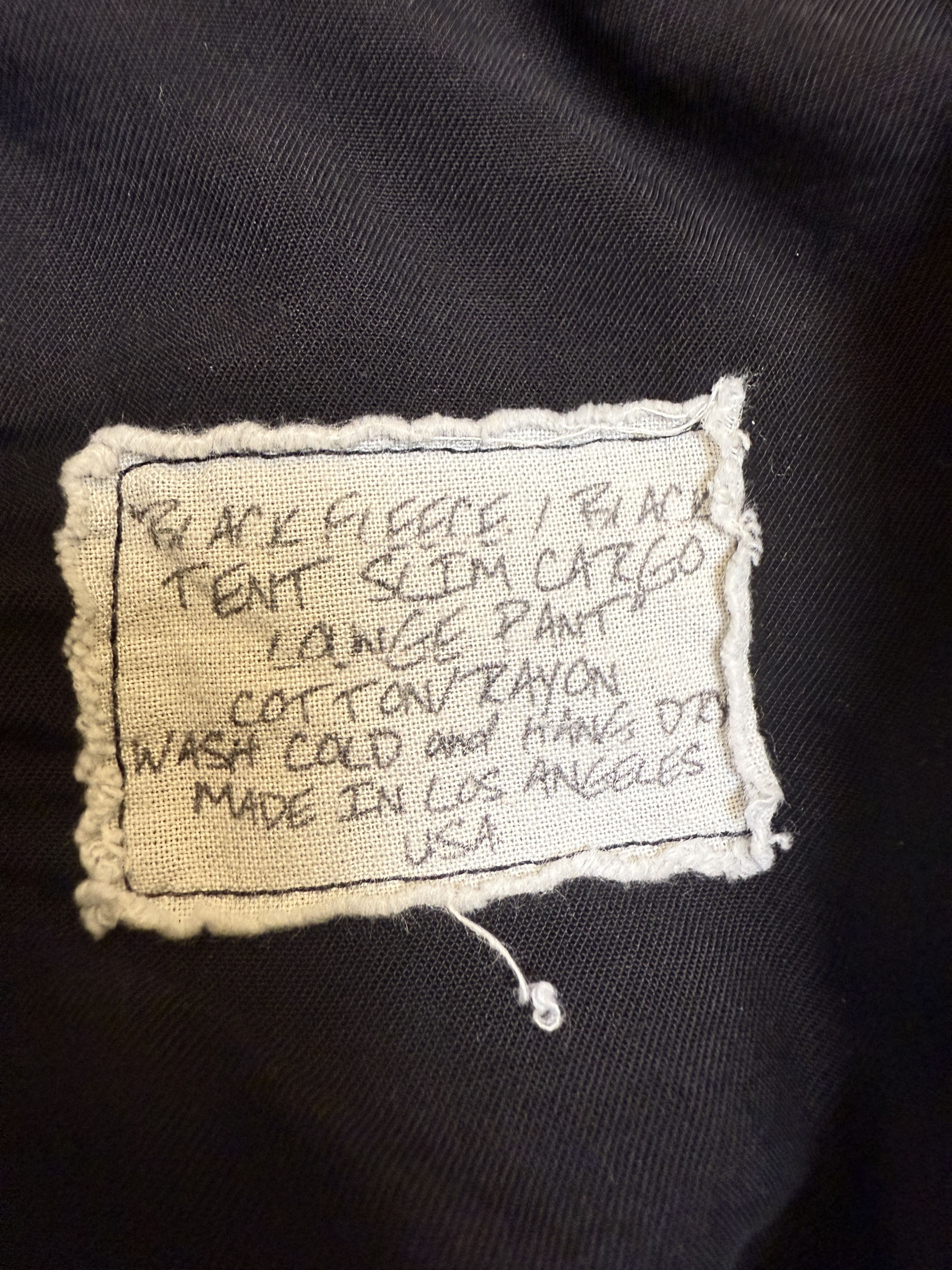 Greg Lauren Greg Lauren Black Fleece/Tent Slim Cargo Lounge Pant Size US 36 / EU 52 - 7 Thumbnail