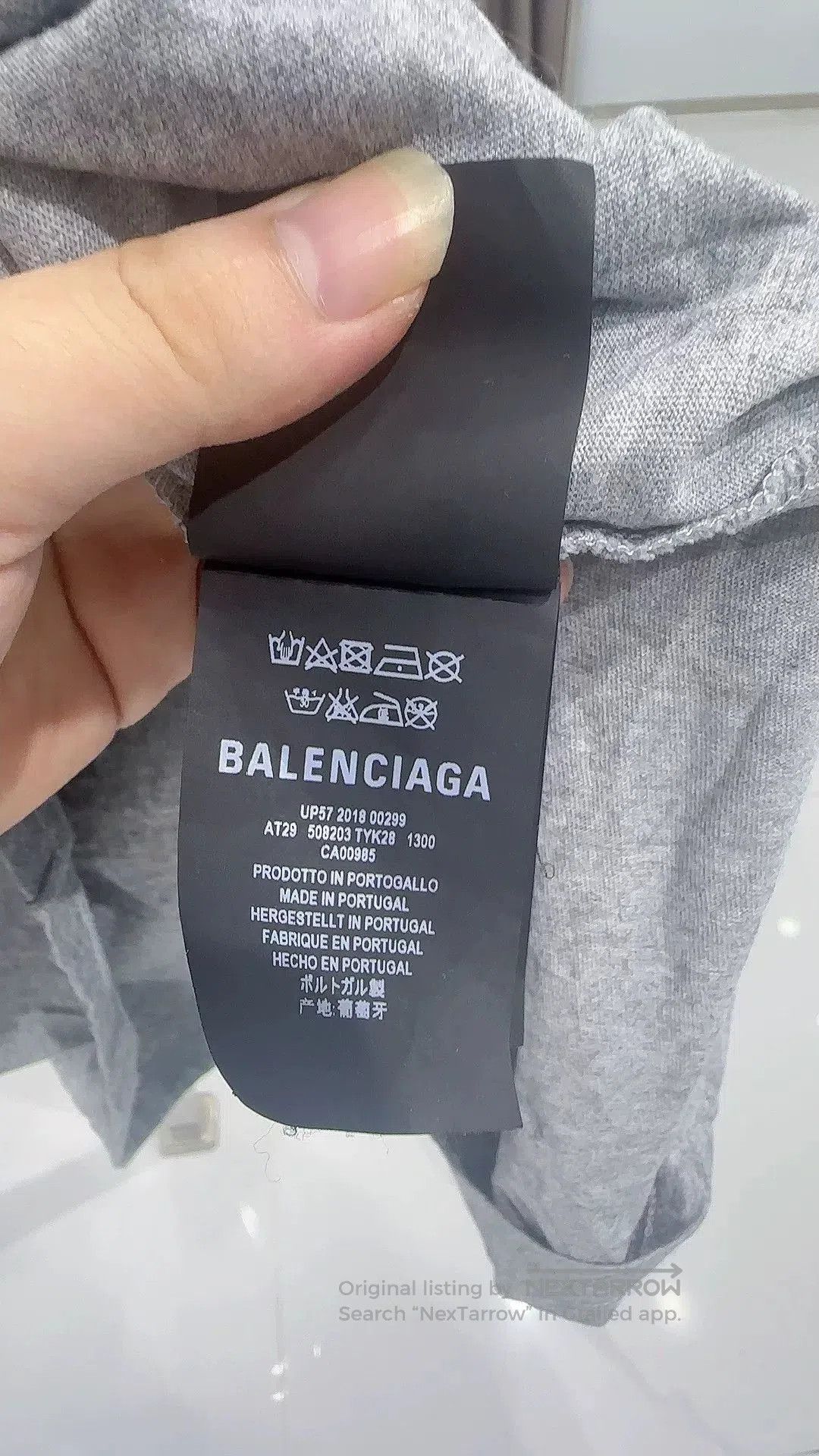 Balenciaga Balenciaga Small Logo Gray Basic T-Shirt. Size US S / EU 44-46 / 1 - 4 Thumbnail
