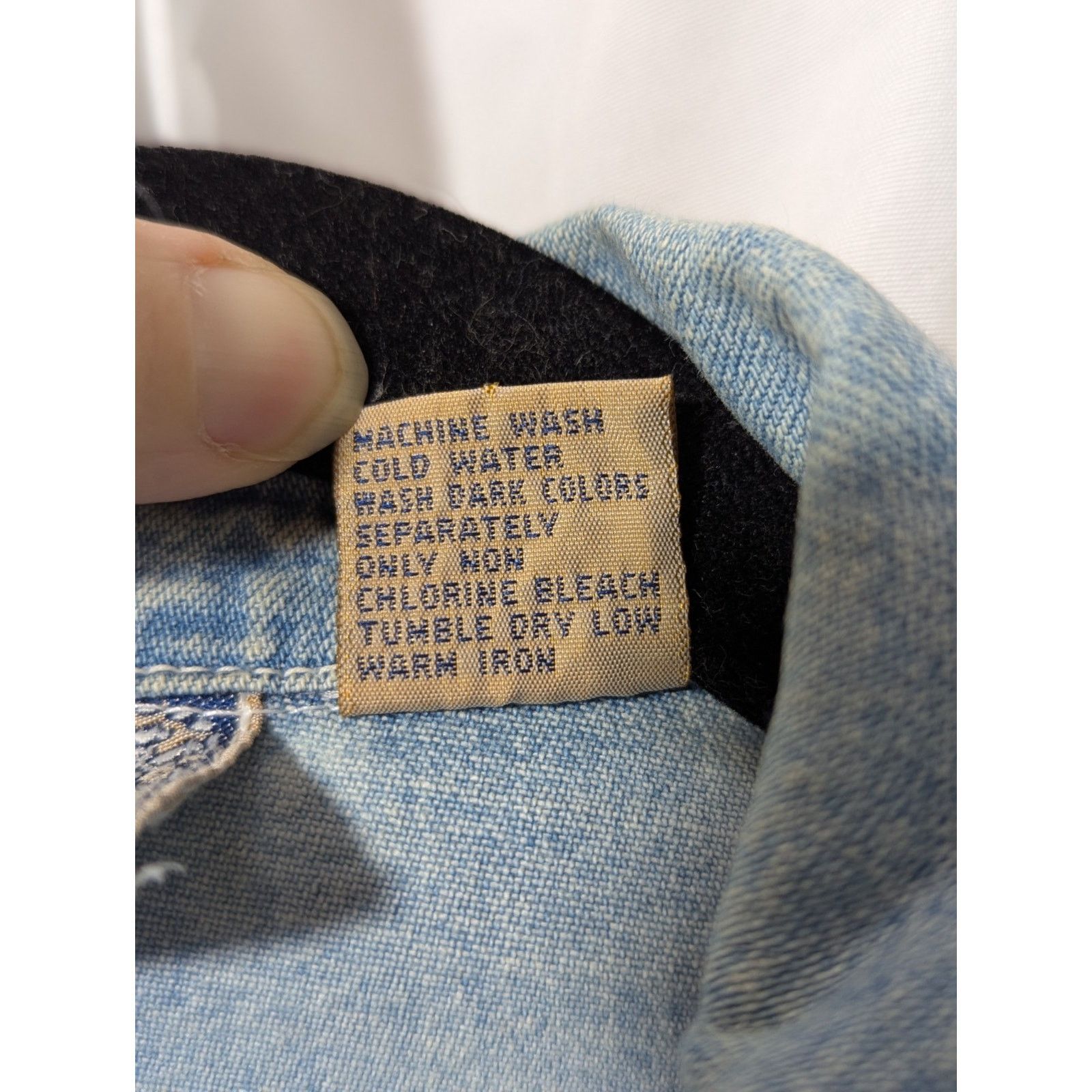 Other VTG 70s Sasson Denim Vest - Med - Retro Dark Wash Jean Vest Size M / US 6-8 / IT 42-44 - 10 Thumbnail