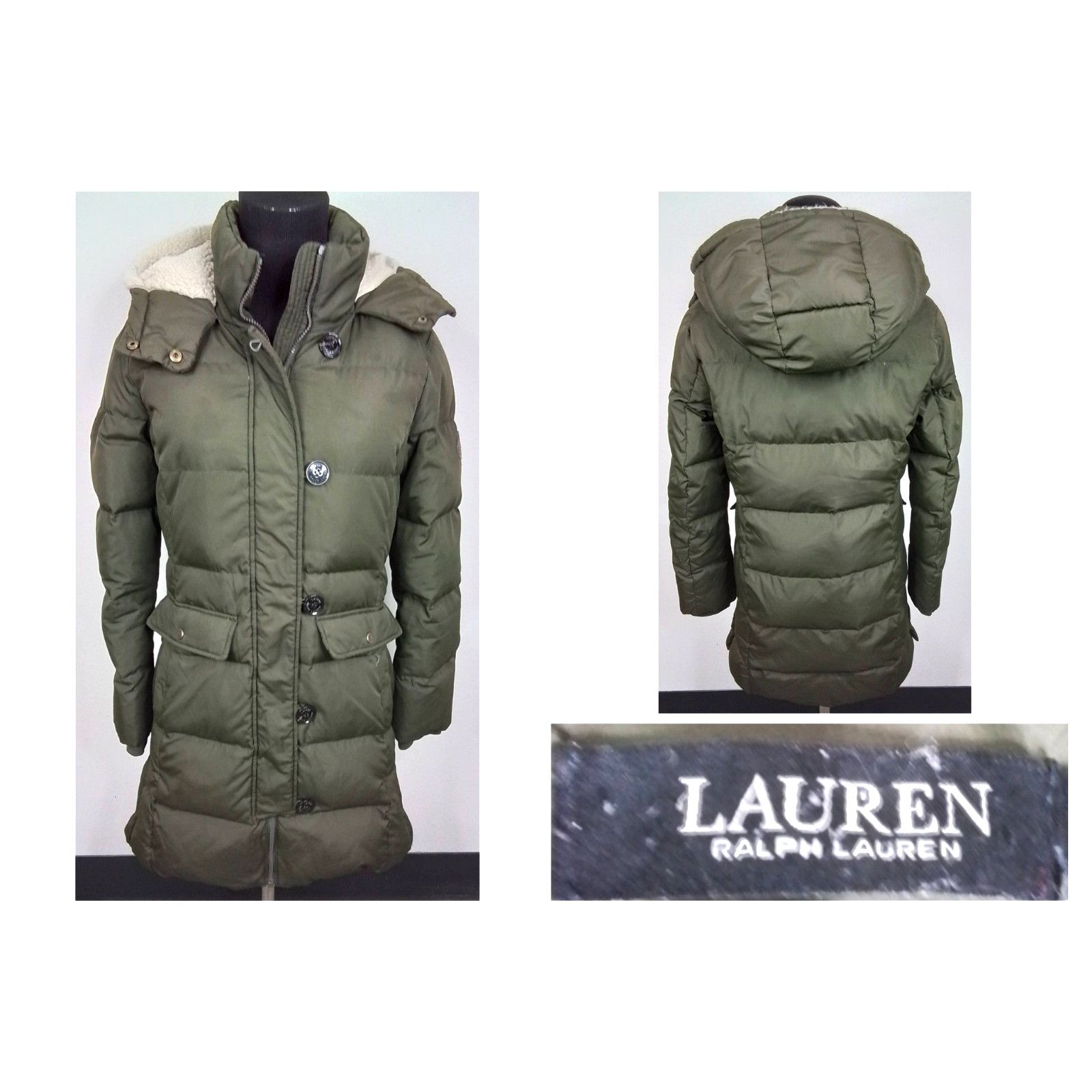 Lauren Ralph Lauren Lauren by Ralph Lauren Down Jacket Women's Small Olive Green Size S / US 4 / IT 40 - 1 Thumbnail