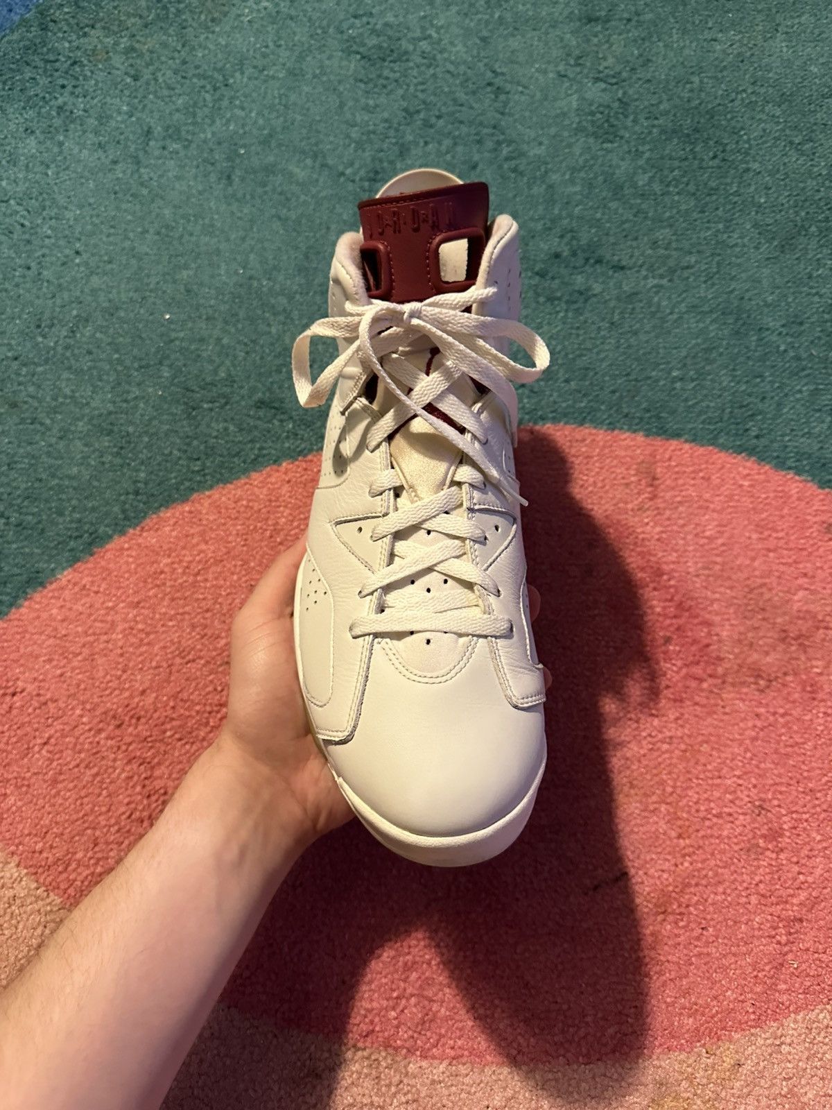 Jordan Brand Air Jordan 6 Retro Maroon 2015 Size US 11.5 / EU 44-45 - 3 Thumbnail
