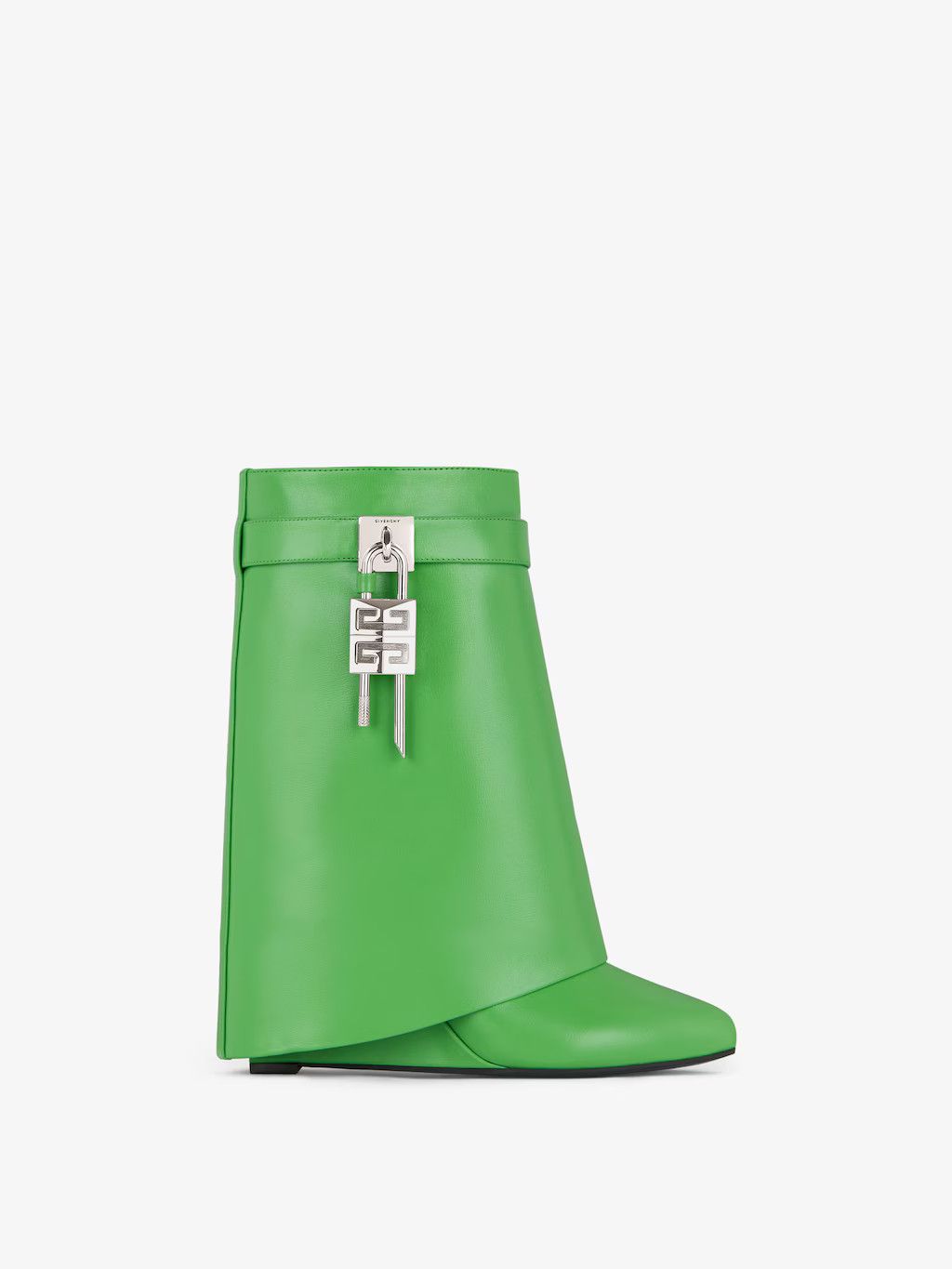 o1w1db10525 Shark Lock Ankle Boots in Green