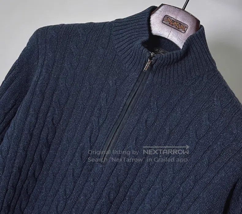 Loro Piana Loro Piana Cashmere Half High Neck Knit Top Size US L / EU 52-54 / 3 - 2 Thumbnail