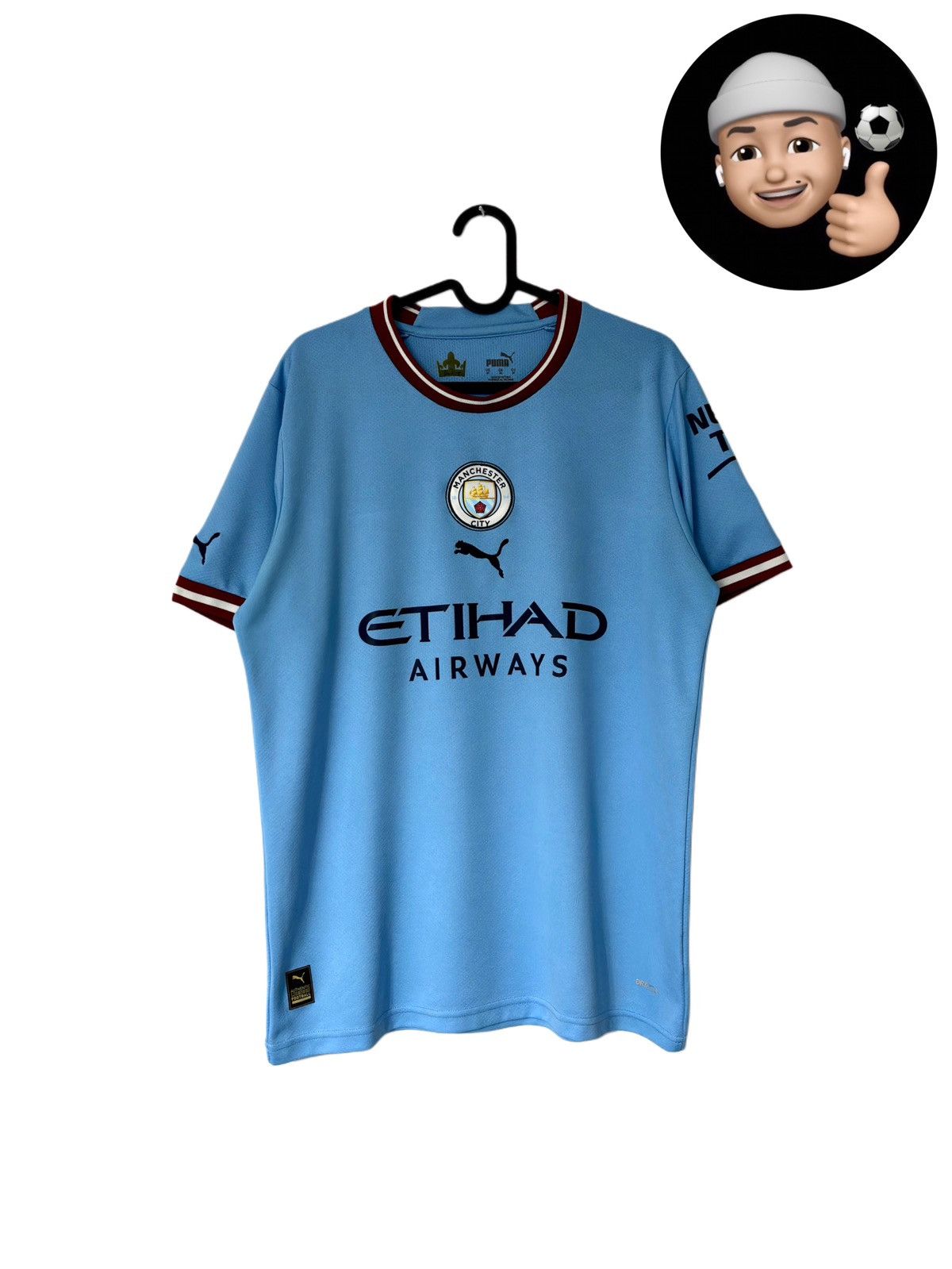 Puma 2022 2023 Manchester City Puma Home Kit Soccer Jersey Shirt Size US M / EU 48-50 / 2 - 1 Thumbnail