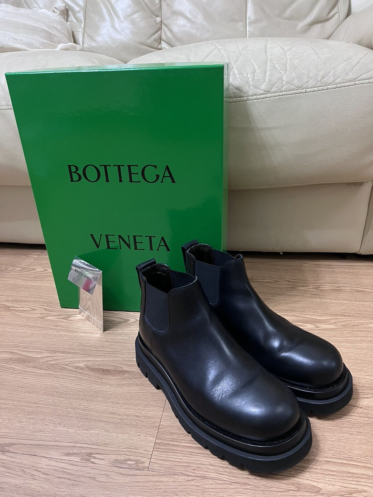 Bottega Veneta Bottega lug ankle chelsea boots | Grailed