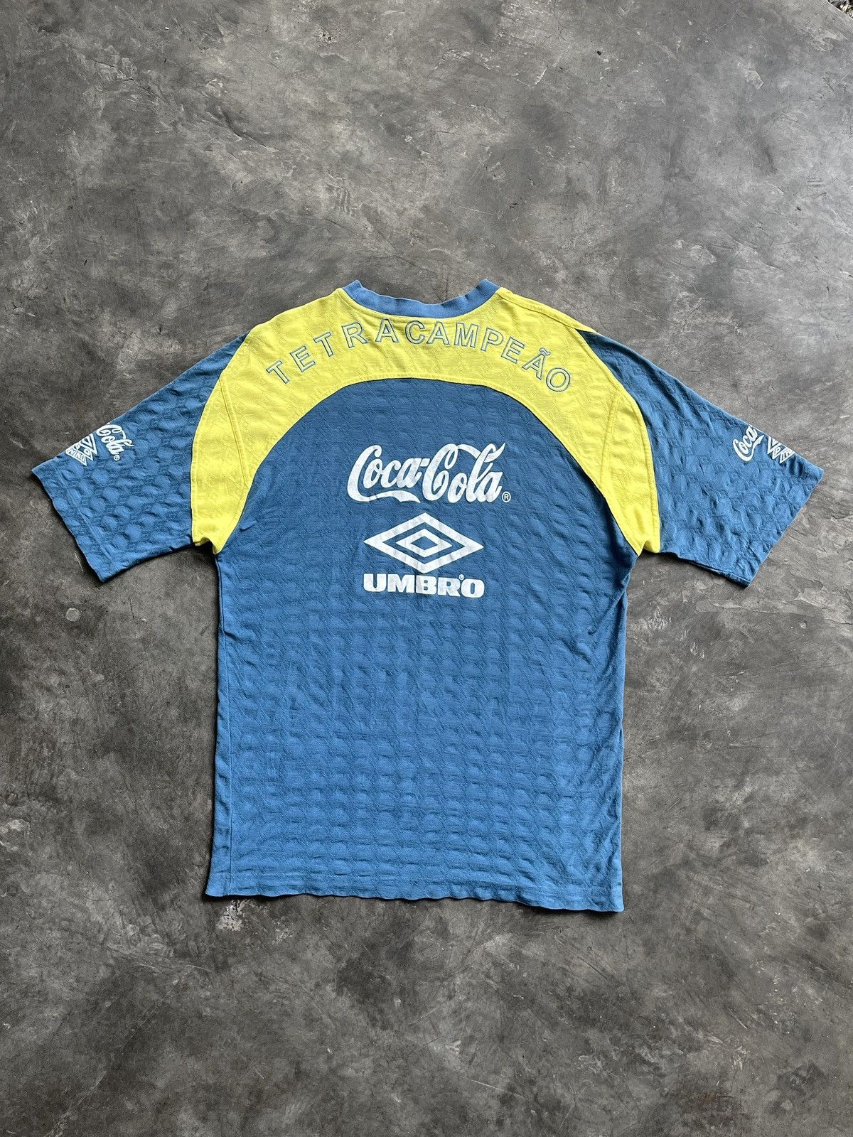 Nike × Vintage RARE 1994 / 1996 Brasil Umbro Official Training Jersey Size US L / EU 52-54 / 3 - 9 Thumbnail