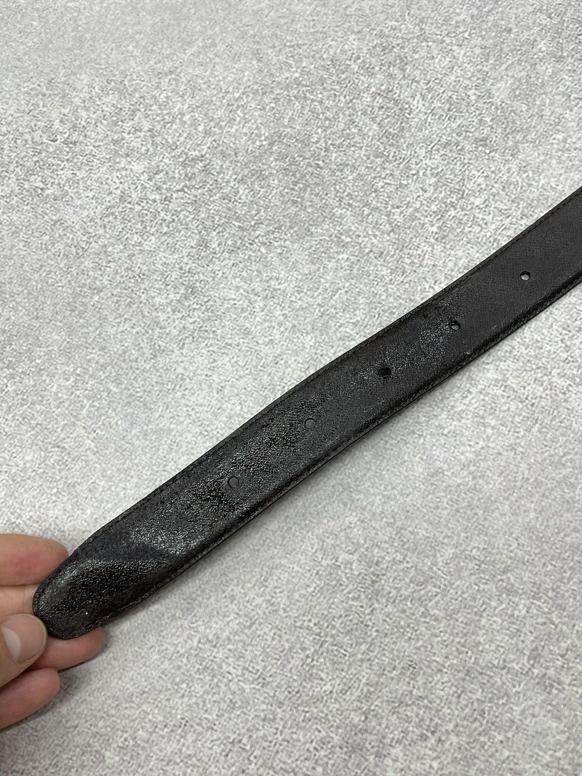 Alfred Dunhill × Vintage Alfred Dunhill Leather Black Belt Luxury Size ONE SIZE - 7 Thumbnail
