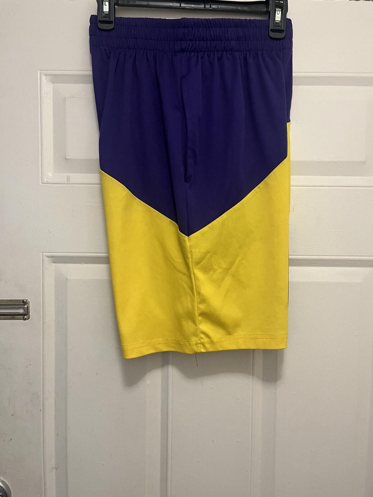 Unknown London Los Angeles Lakers Shorts LeBron James Mens Small NBA "6” Size ONE SIZE - 2 Thumbnail