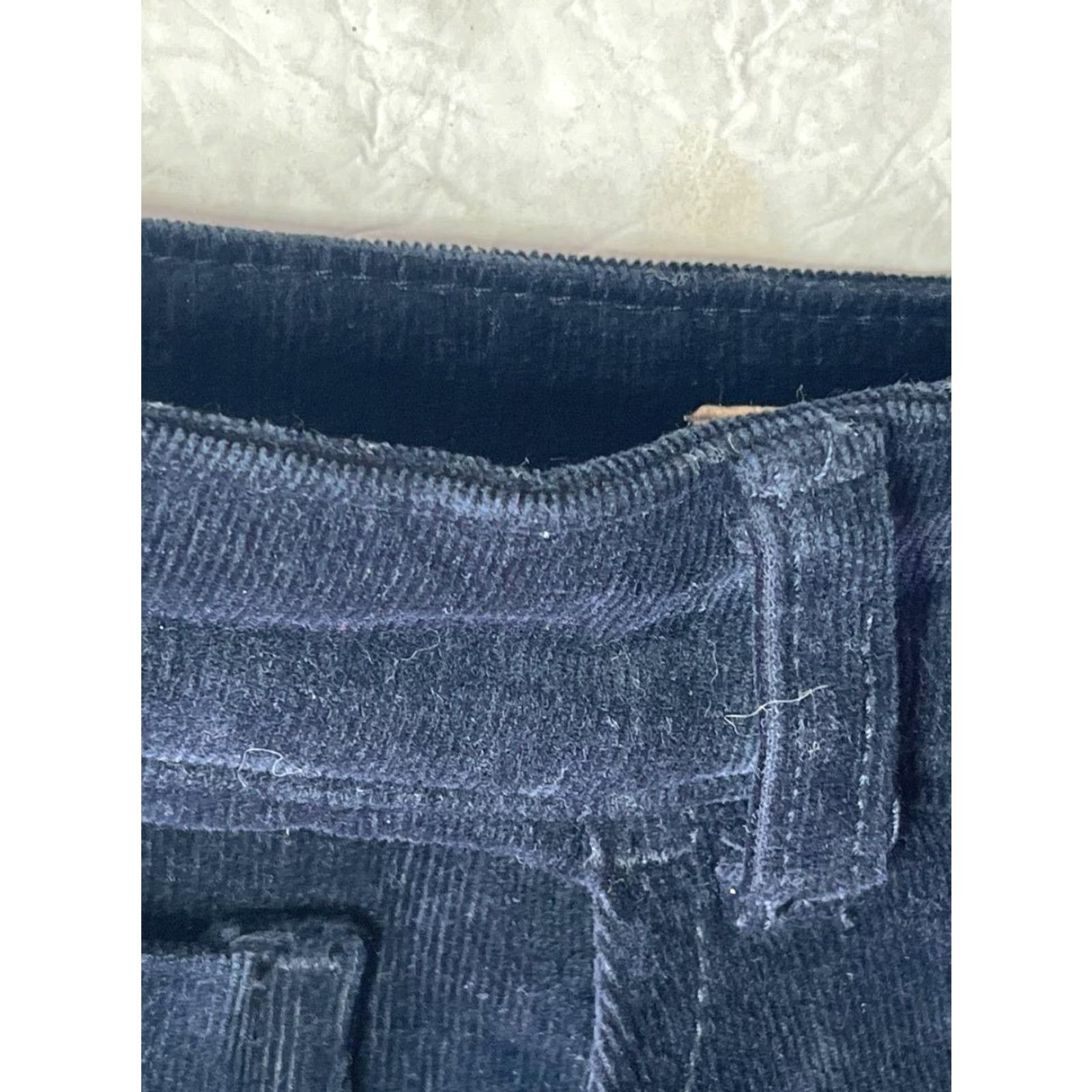 Vintage Anthropologie Pilcro The Demilune Boot Pants Women's 27 P Blue Velour Size 27" / US 4 / IT 40 - 6 Thumbnail