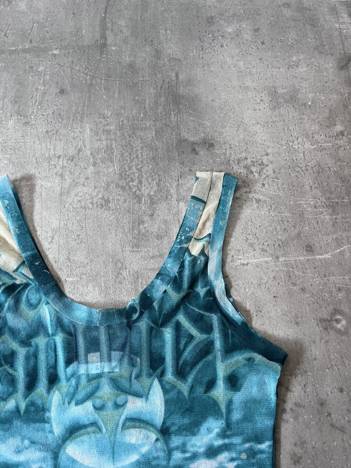 Jean Paul Gaultier Jean Paul Gaultier S/S 2001 Satan tatto mesh tank top Size US L / EU 52-54 / 3 - 6 Thumbnail