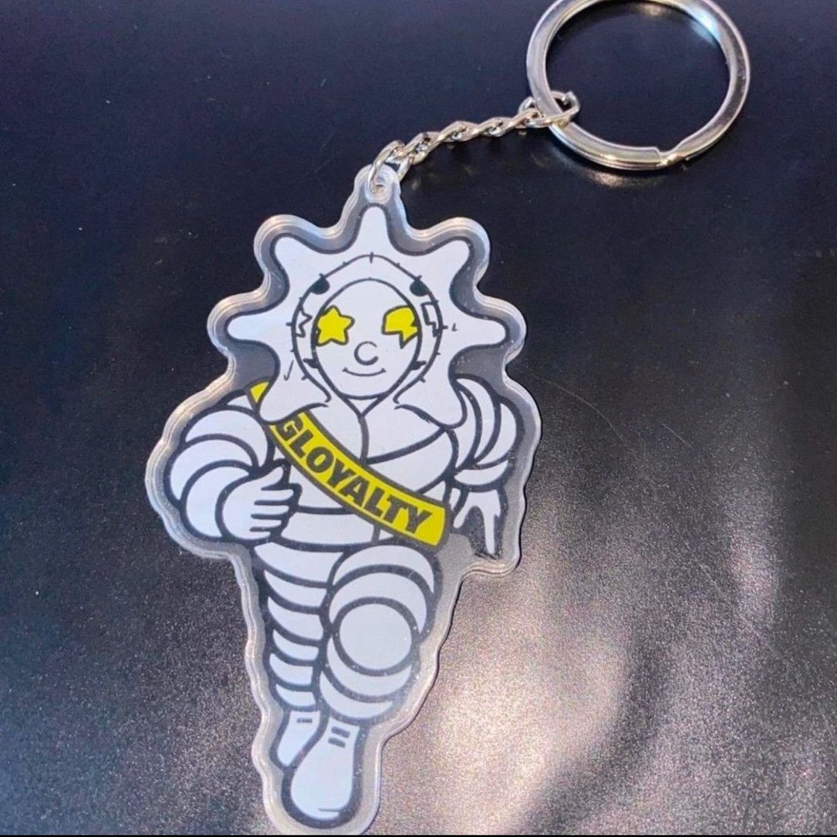 Glo Gang × Vintage Glo Michelin Man Custom Keychain Hanger Glo Gang 2D double Size ONE SIZE - 1 Thumbnail