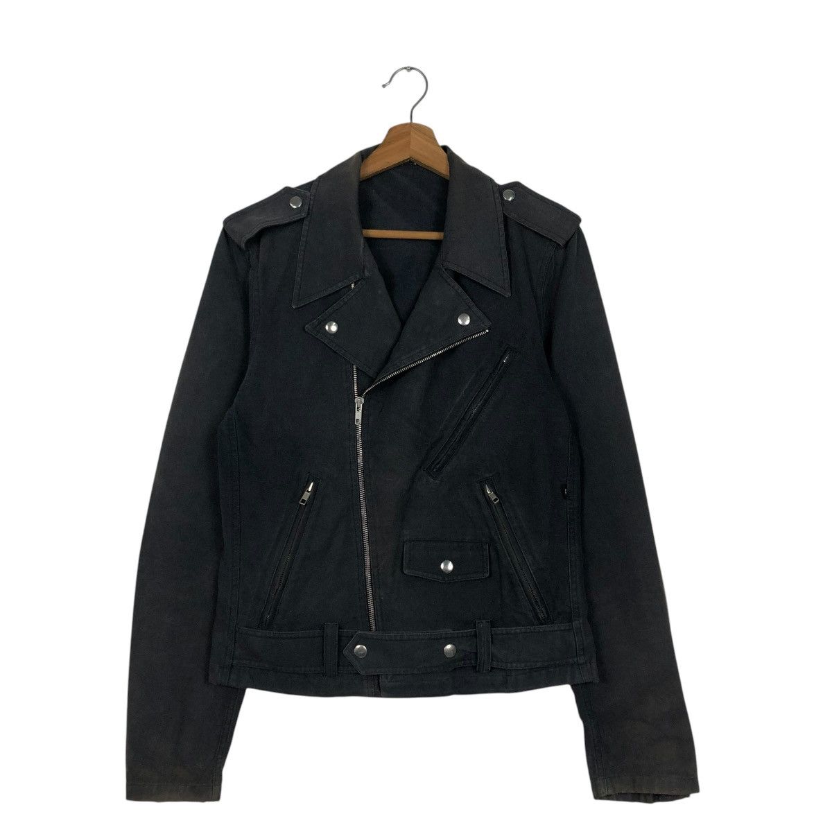 agnes b. 🔥CROPPED BIKER JACKET AGNES B. DOUBLE COLLAR Size US S / EU 44-46 / 1 - 3 Thumbnail