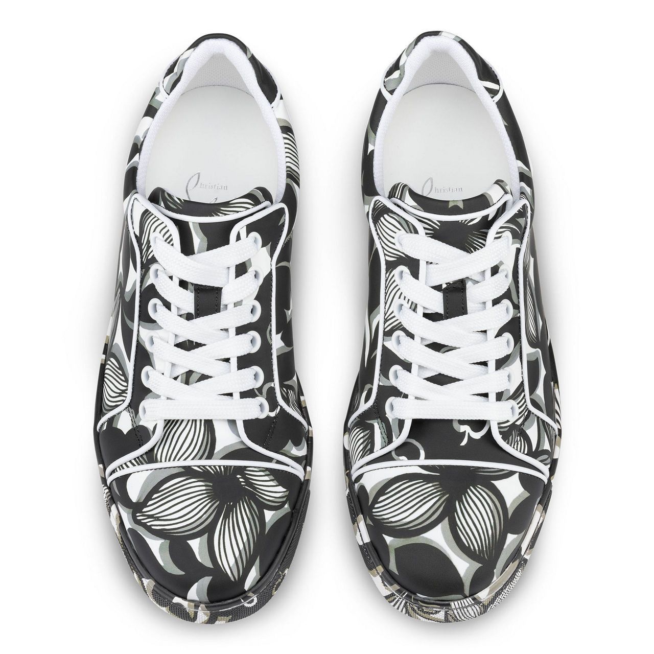 Christian Louboutin o1bcso1str0825 Vieira Orlato in Black/White Size US 7 / IT 37 - 3 Thumbnail