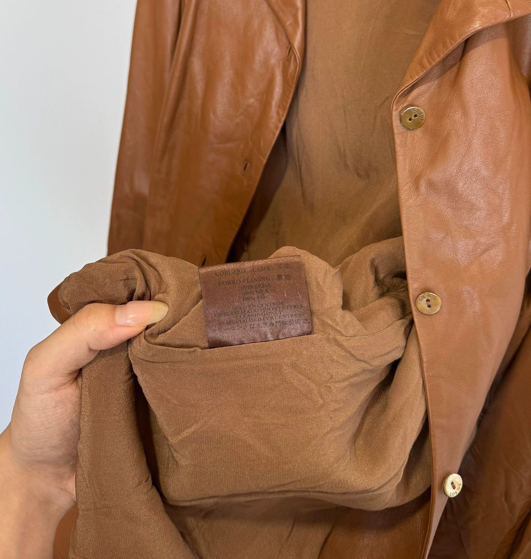 Loewe Loewe Brown Lambskin Leather Jacket - Size 38 Size S / US 4 / IT 40 - 6 Thumbnail