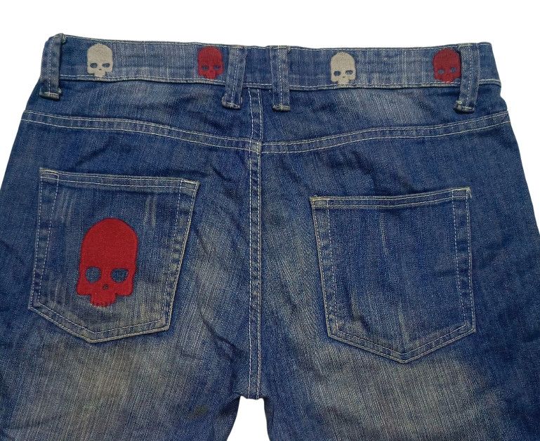 Hysteric Glamour Hydrogen Distressed Skulls Denim Pants Size US 34 / EU 50 - 3 Thumbnail