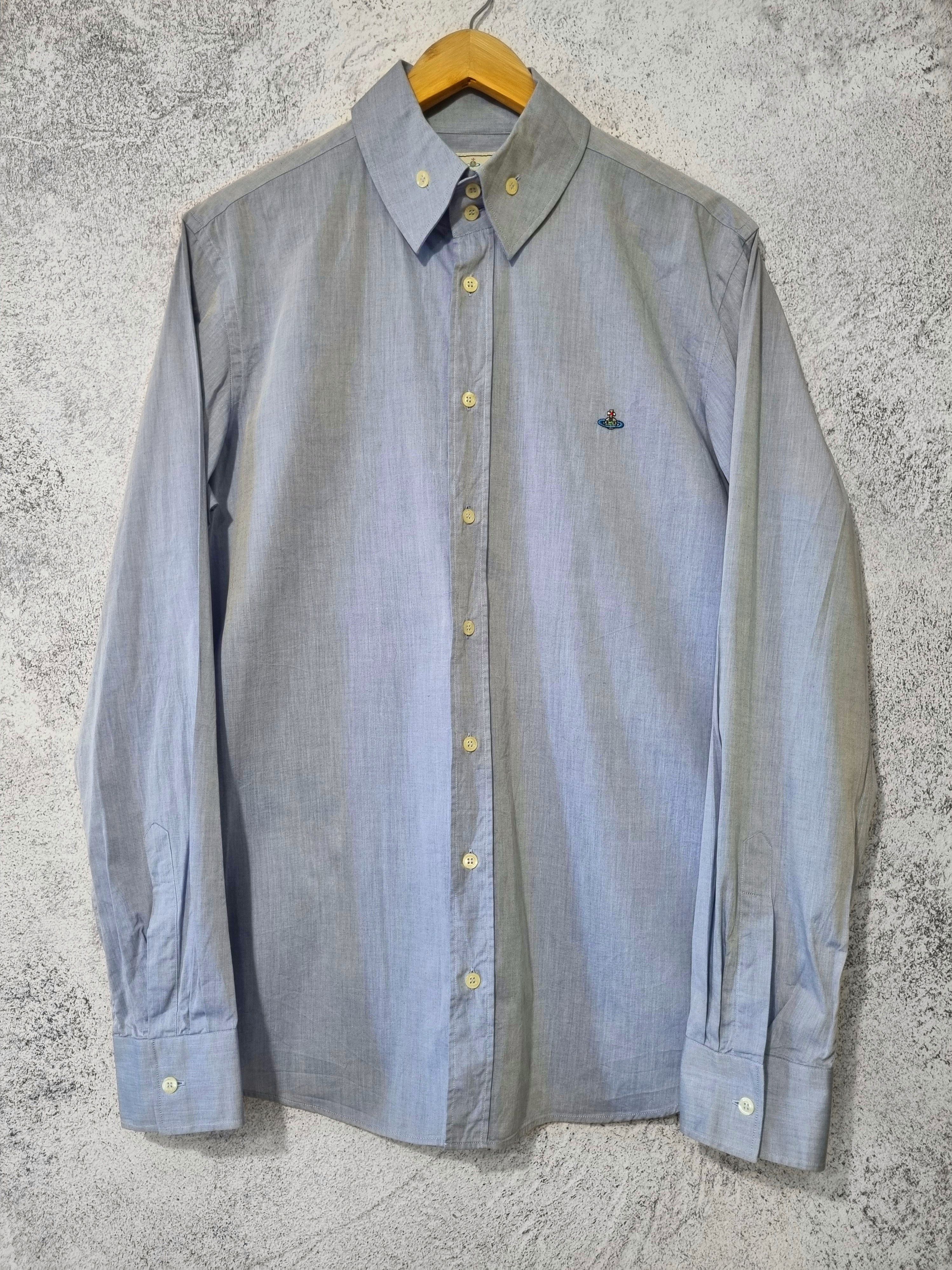 Vivienne Westwood Vivienne Westwood Embroidered Logo Button Up Shirt Size US XXL / EU 58 / 5 - 1 Thumbnail