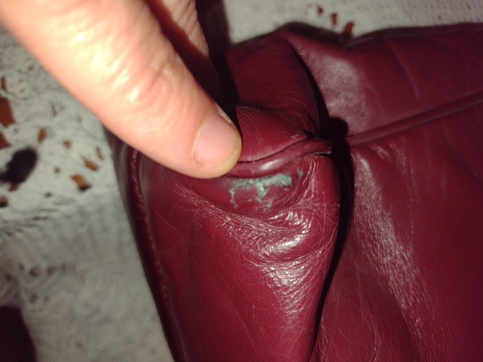 Etienne Aigner VTG 70s Aigner Burgundy Leather Shoulder Bag Chunky A Size ONE SIZE - 12 Thumbnail
