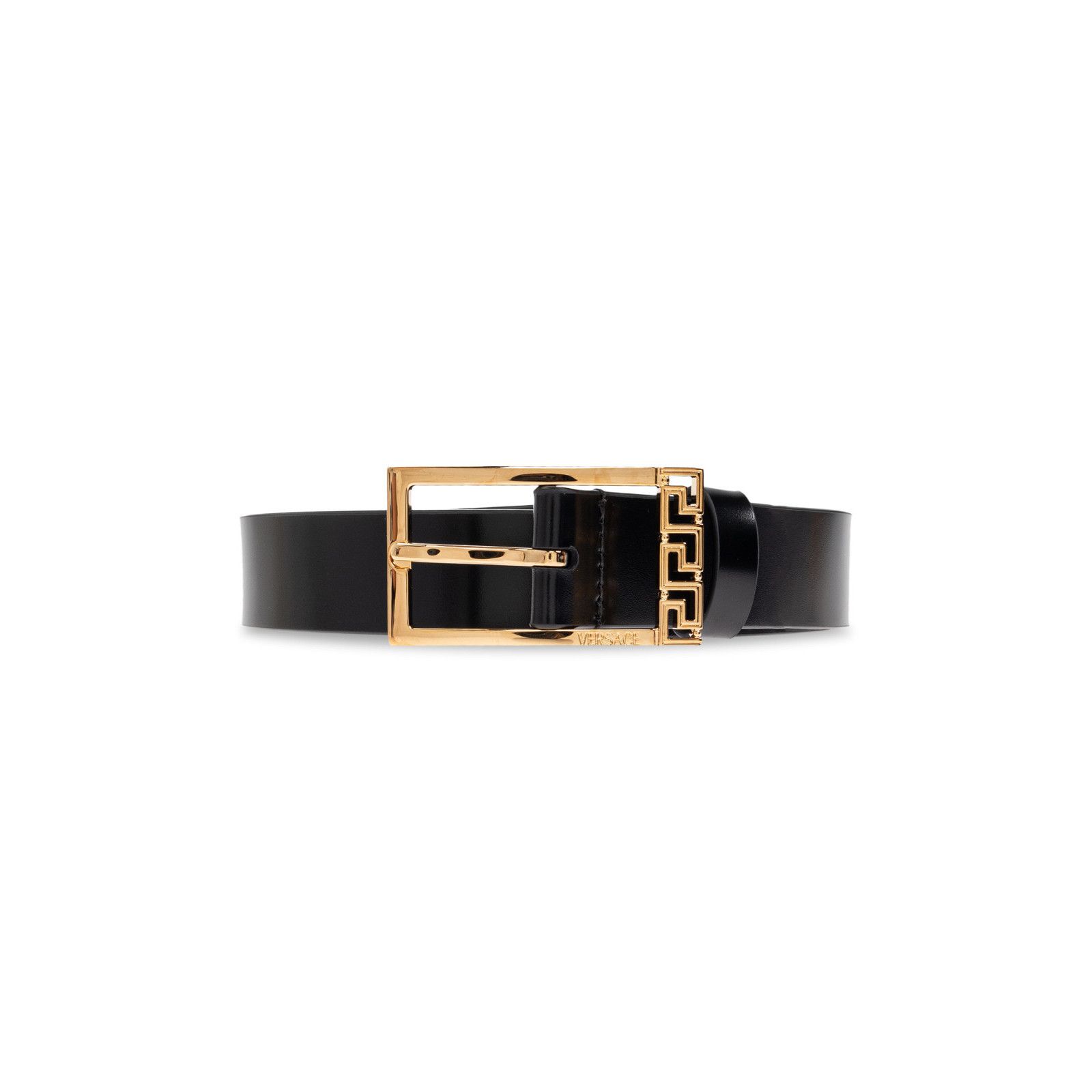 Versace VERSACE Black Leather Belt New & Authentic (Men's size:75;) Size ONE SIZE - 1 Thumbnail