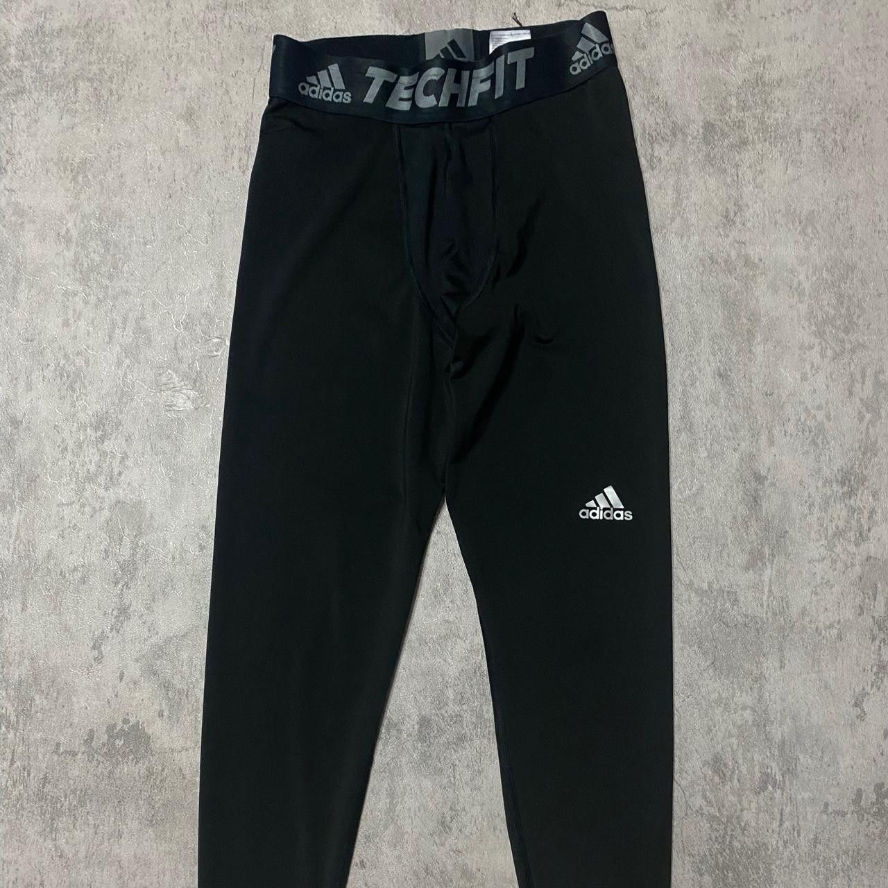 Adidas Adidas Techfit black & grey sportswear leggings Size US 32 / EU 48 - 1 Thumbnail