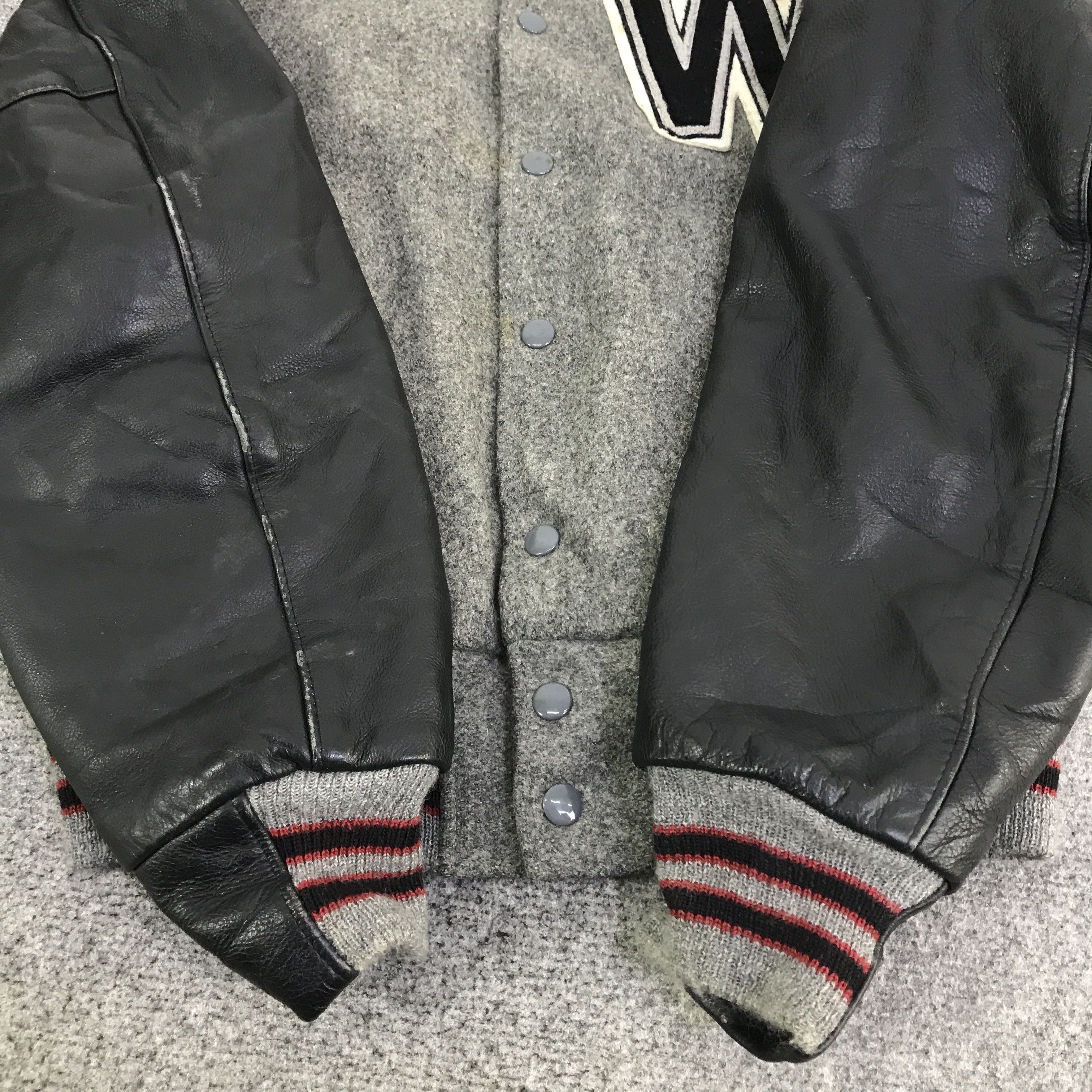 Golden Bear Vintage Golden bear Varsity Sleeve leather jacket K124B5 Size US S / EU 44-46 / 1 - 8 Thumbnail
