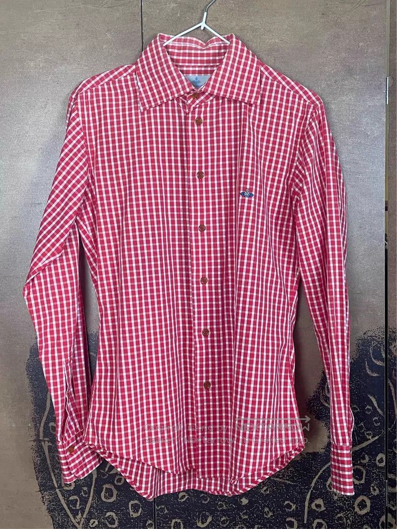 Vivienne Westwood Vivienne Westwood Red Plaid Shirt, 100% Cotton Size M / US 6-8 / IT 42-44 - 1 Thumbnail