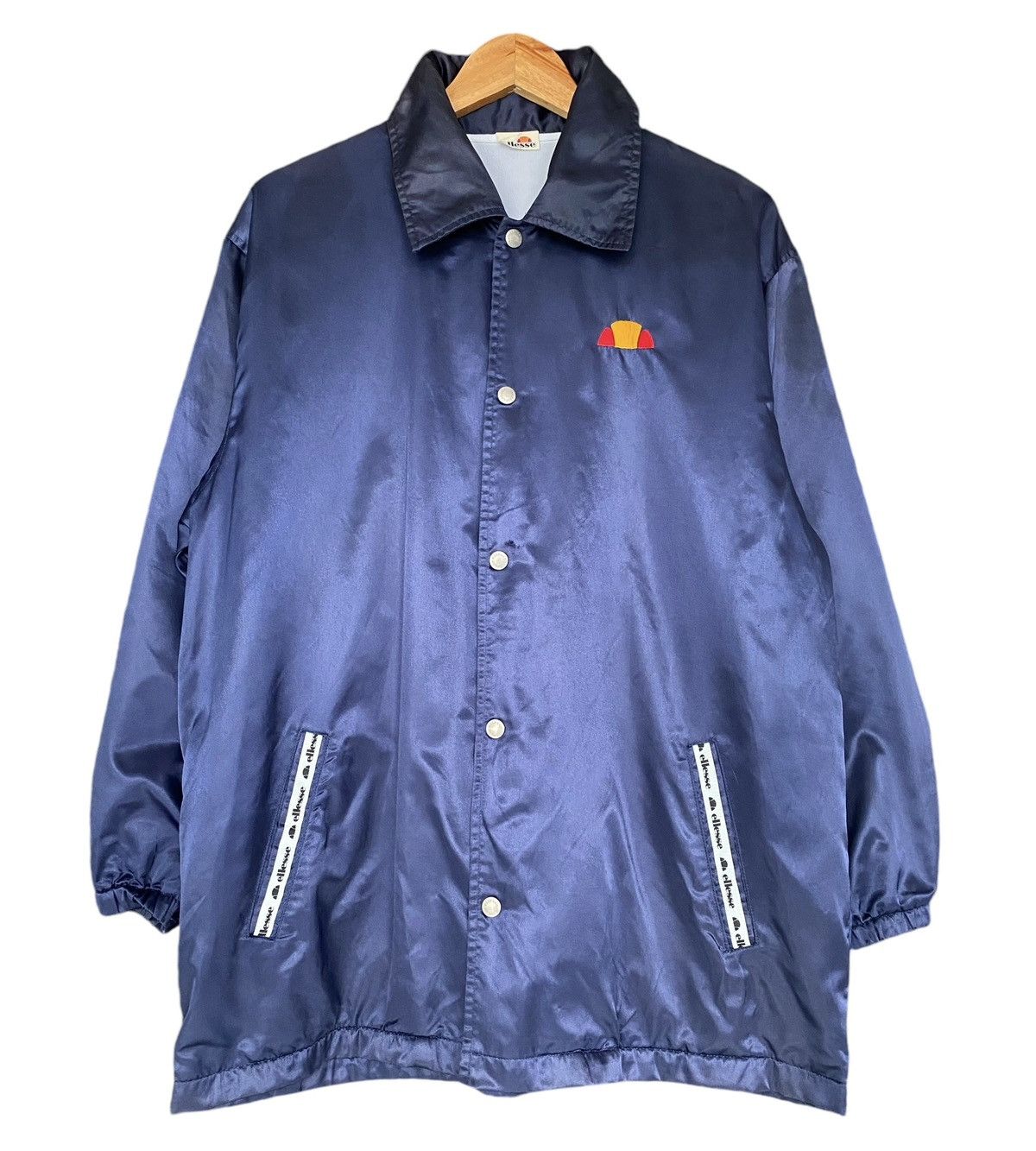Ellesse × Vintage Vtg ELLESE 90s Polyster Button Jacket Size US L / EU 52-54 / 3 - 2 Thumbnail
