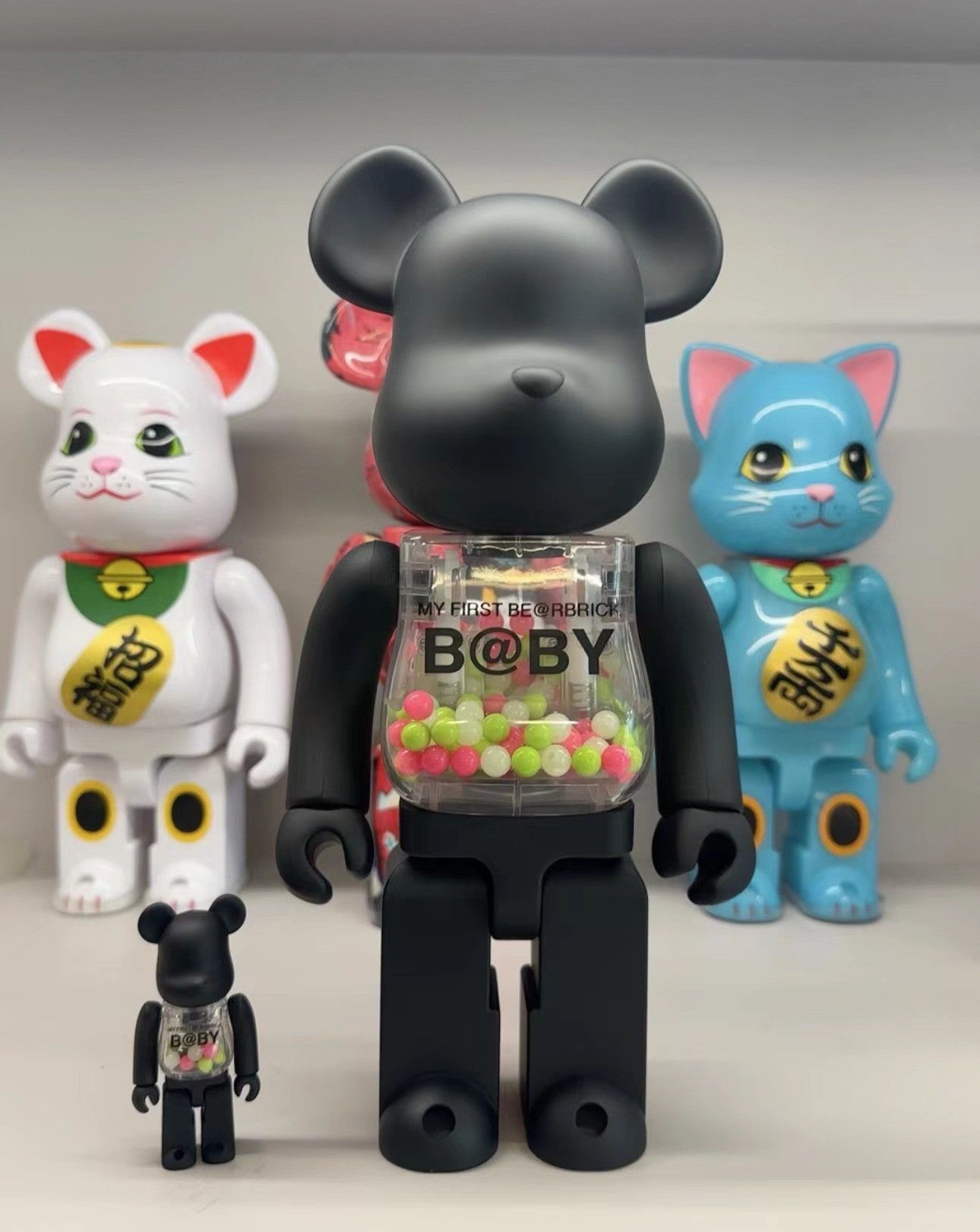 Medicom Toy BE@RBRICK MY FIRST B@BY MATT BLACK 100% & 400