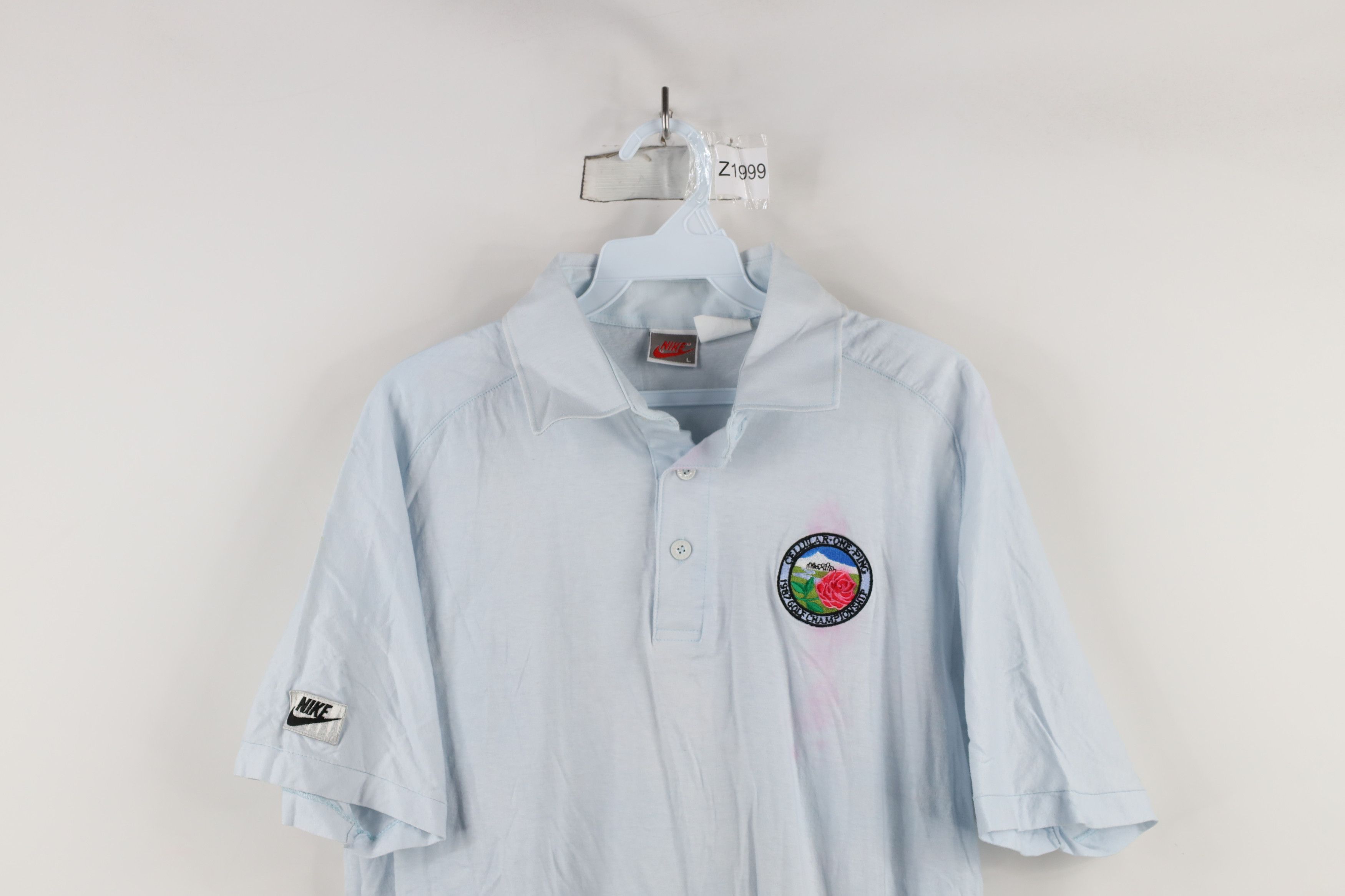 Nike × Vintage Vintage 80s Nike Ping Golf Championship 1987 Polo Shirt Size US L / EU 52-54 / 3 - 2 Thumbnail