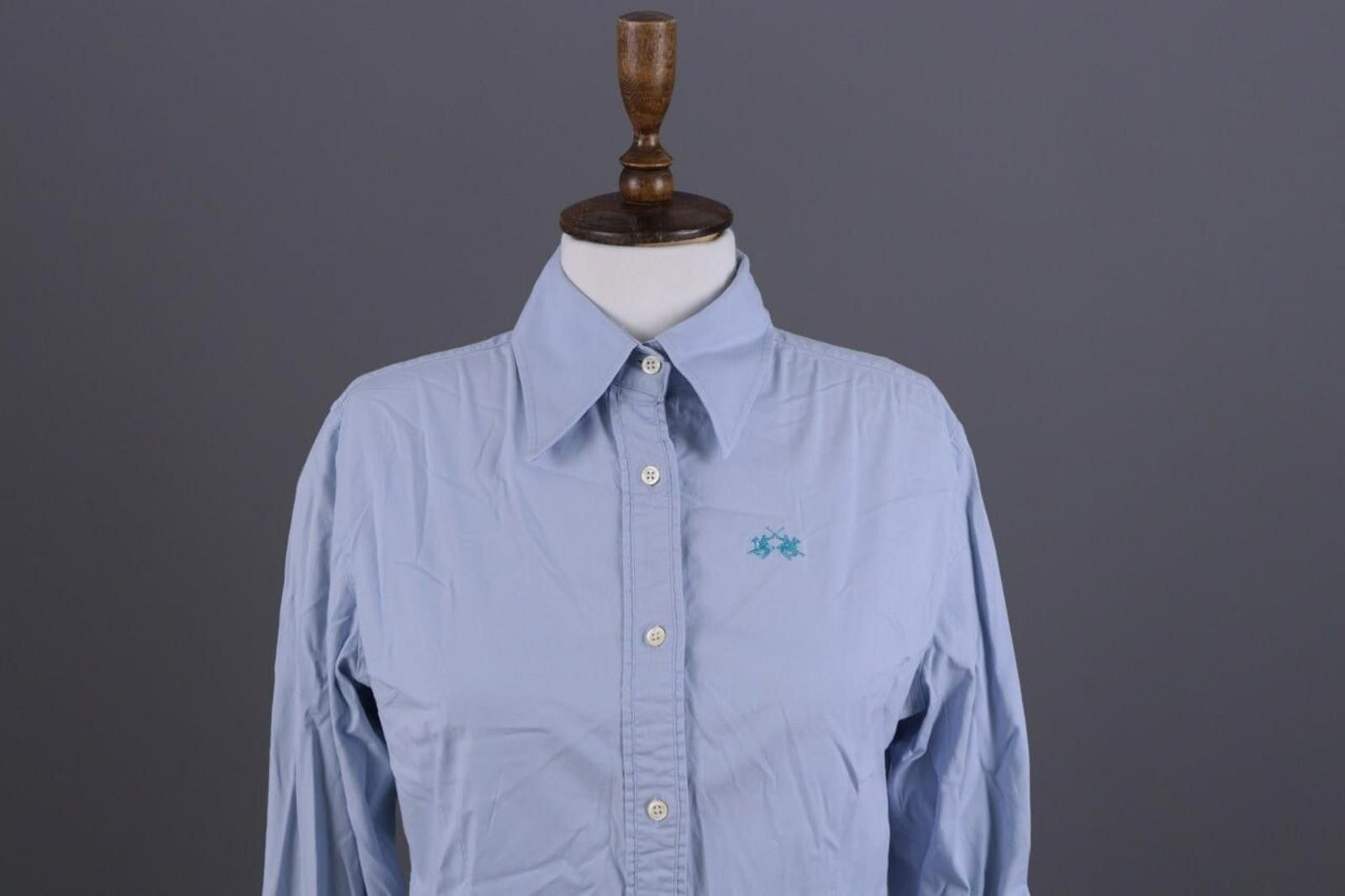 La Martina La Martina Buenos Aires Blue Blouse Shirt Size XL Size XL / US 12-14 / IT 48-50 - 2 Thumbnail