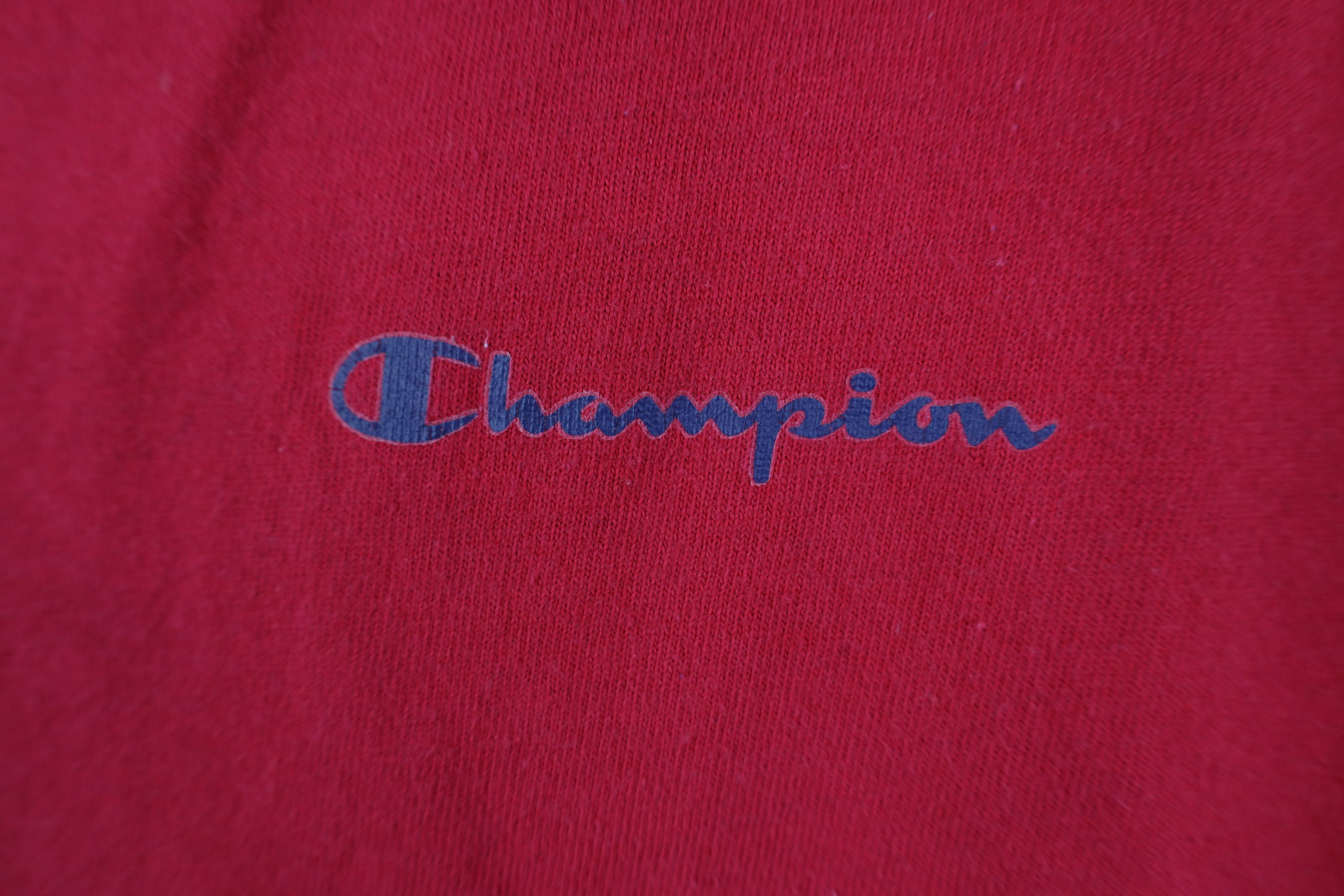 Champion Vintage 90s Champion Spell Short Sleeve T-Shirt Cotton Red Size US M / EU 48-50 / 2 - 5 Thumbnail