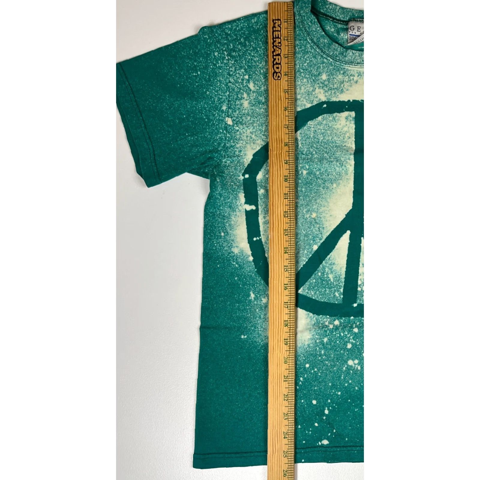 Vintage GEAR FOR SPORTS Vintage Unisex Adults T-Shirt 90s Peace Sign Tie Dye Made in USA Sz S Green Size US S / EU 44-46 / 1 - 7 Thumbnail