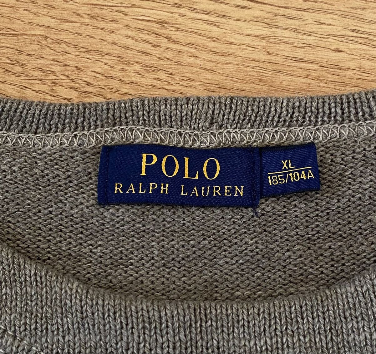 Polo Ralph Lauren Polo Ralph Lauren 1992 Stadium P-Wing Sweater x Old Money Size US XL / EU 56 / 4 - 5 Thumbnail