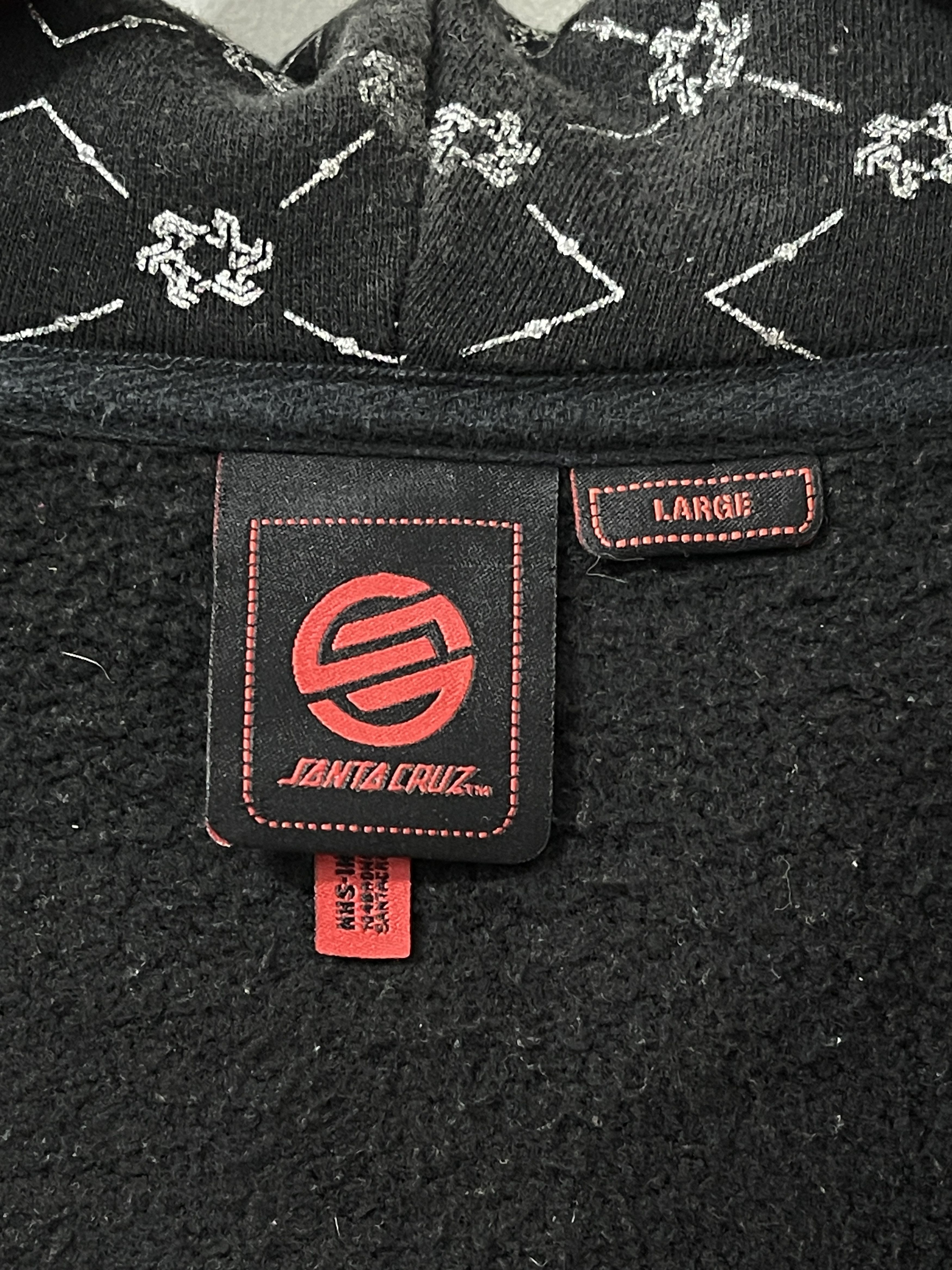 Santa Cruz Skateboards 2000s Santa Cruz Archive Y2k Hiphop AOP Hoodie Size US L / EU 52-54 / 3 - 6 Thumbnail