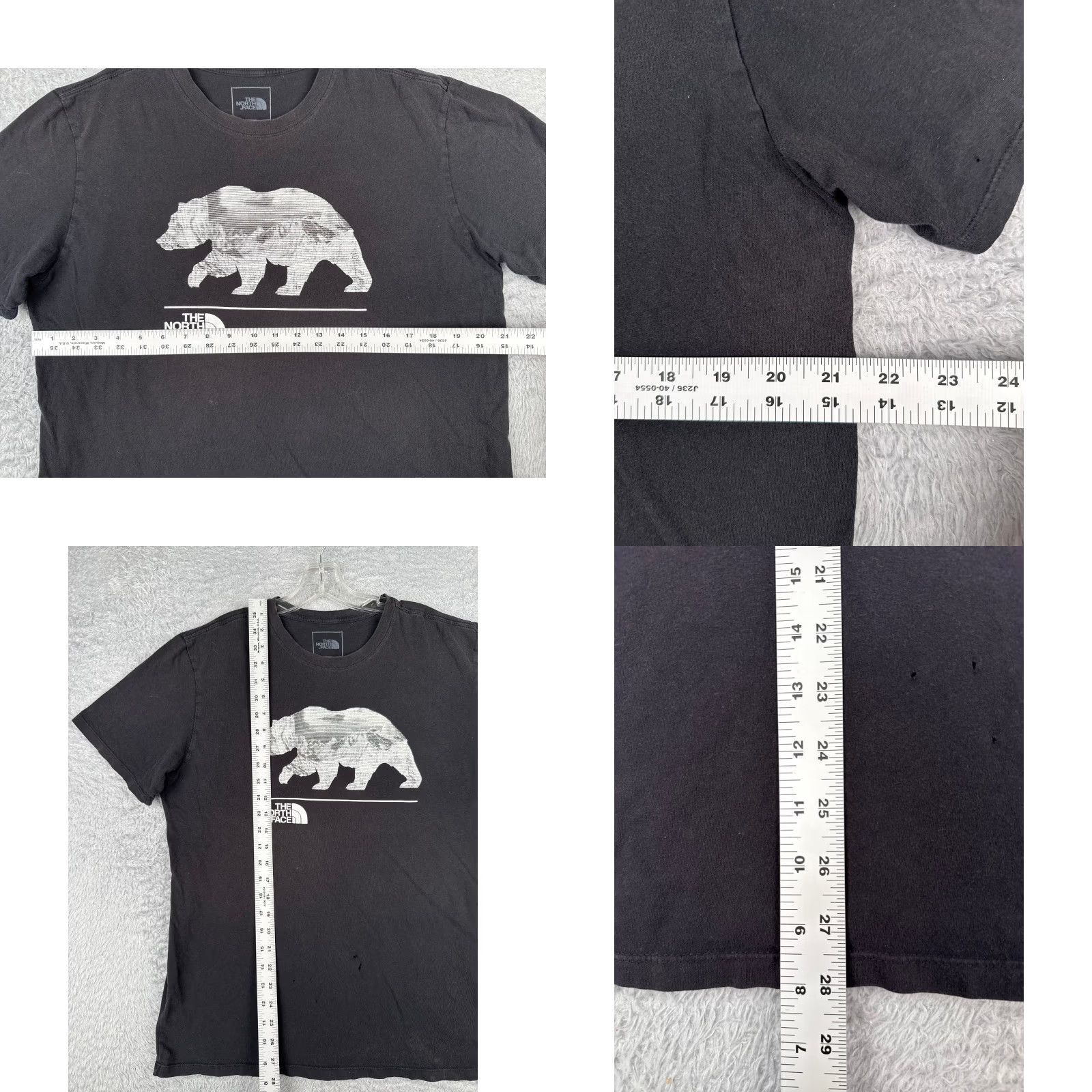 The North Face The North Face Shirt Men Large Black Crew Neck 100% Cotton Bear Logo READ Size US L / EU 52-54 / 3 - 8 Thumbnail