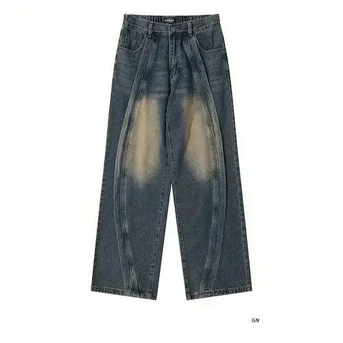 Japanese Brand × Jean Curve Striped Vintage Baggy Jeans Size US 32 / EU 48 - 3 Thumbnail