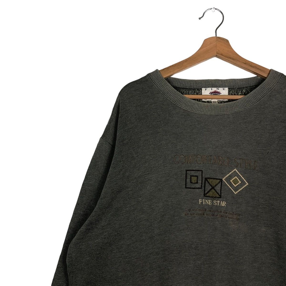 Japanese Brand × Vintage 🔥VINTAGE SWEATSHIRT CREWNECK FINE STAR ISSEY MIYAKE Size US L / EU 52-54 / 3 - 7 Thumbnail