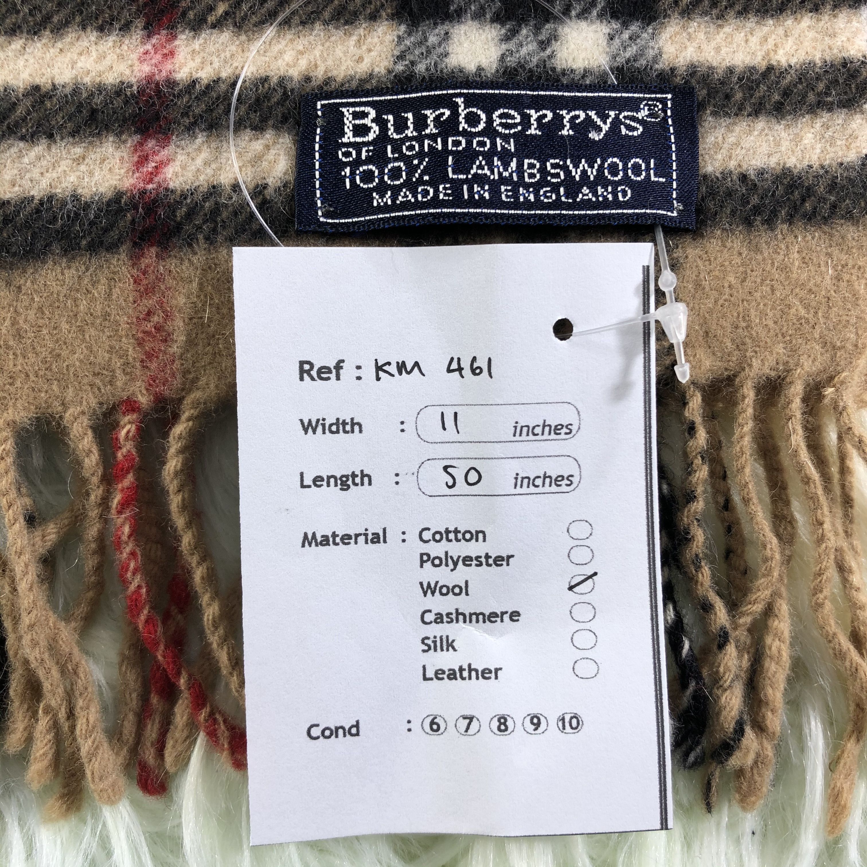 Burberry × Vintage Burberry Scarf / Muffler / Neckwear - KM461 Size ONE SIZE - 5 Thumbnail
