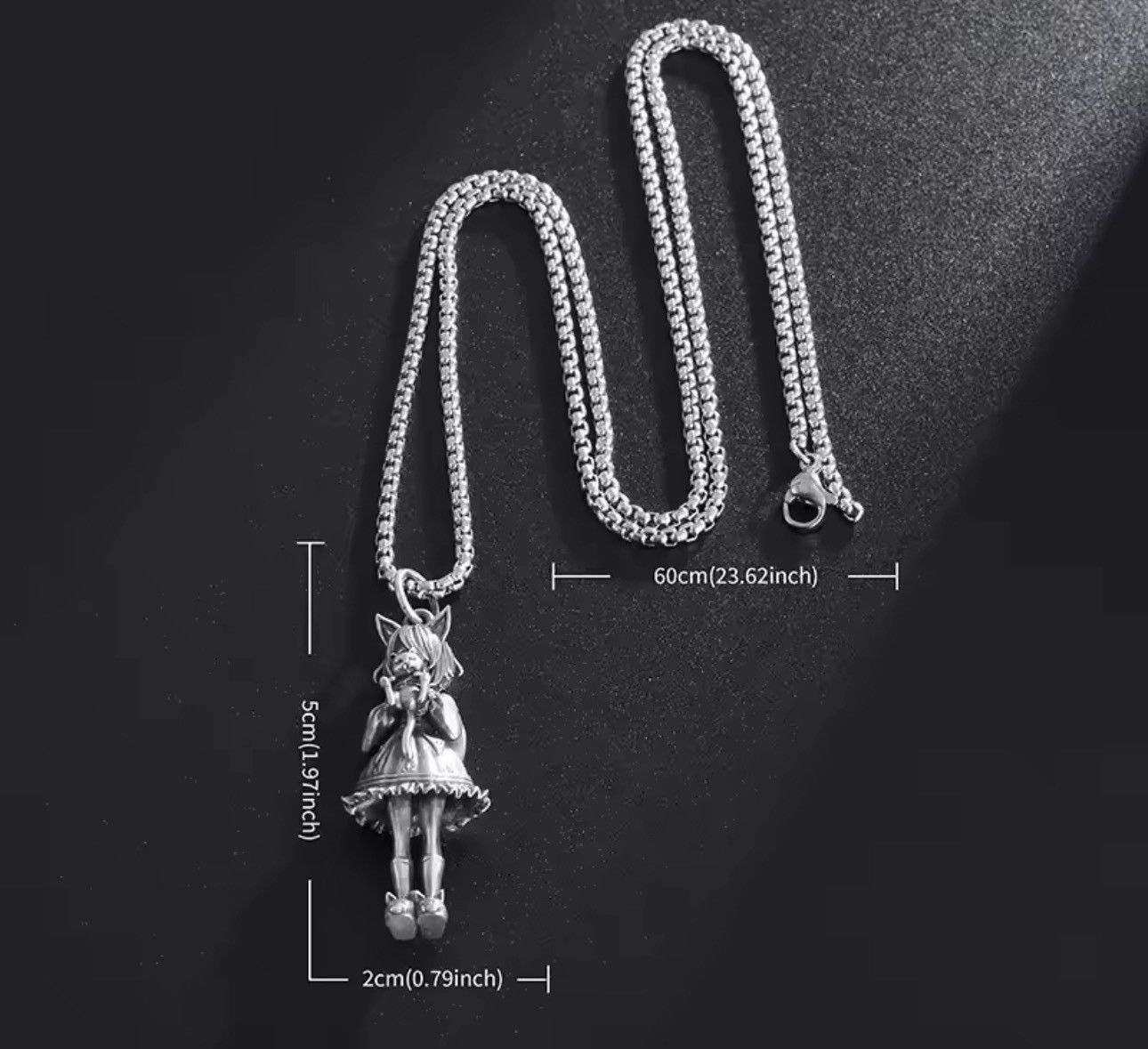Jewelry Punk Necklace Gothic Chain Size ONE SIZE - 5 Thumbnail