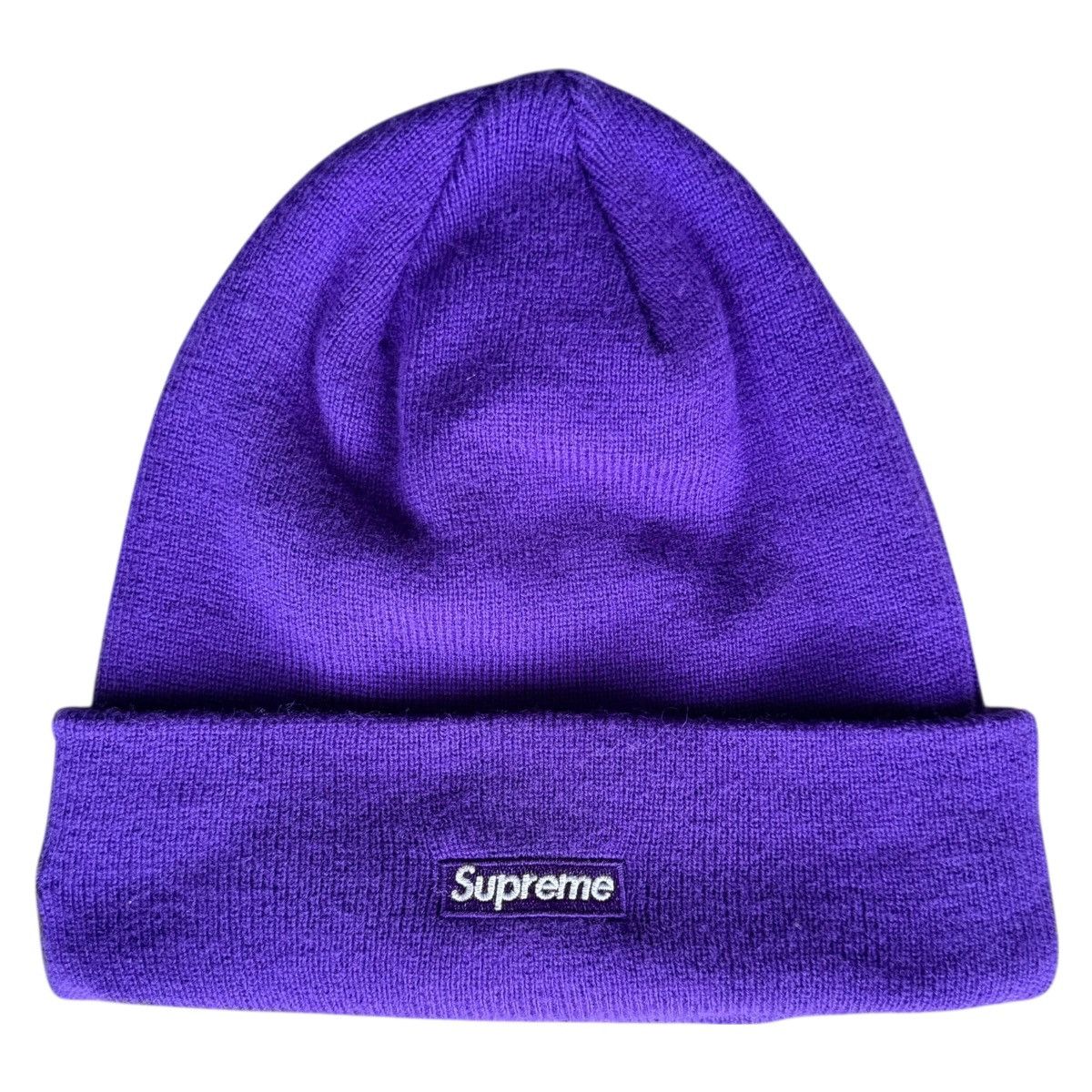 Supreme RARE Supreme New York New Era Script Purple Beanie FW24 OSFA Size ONE SIZE - 2 Thumbnail