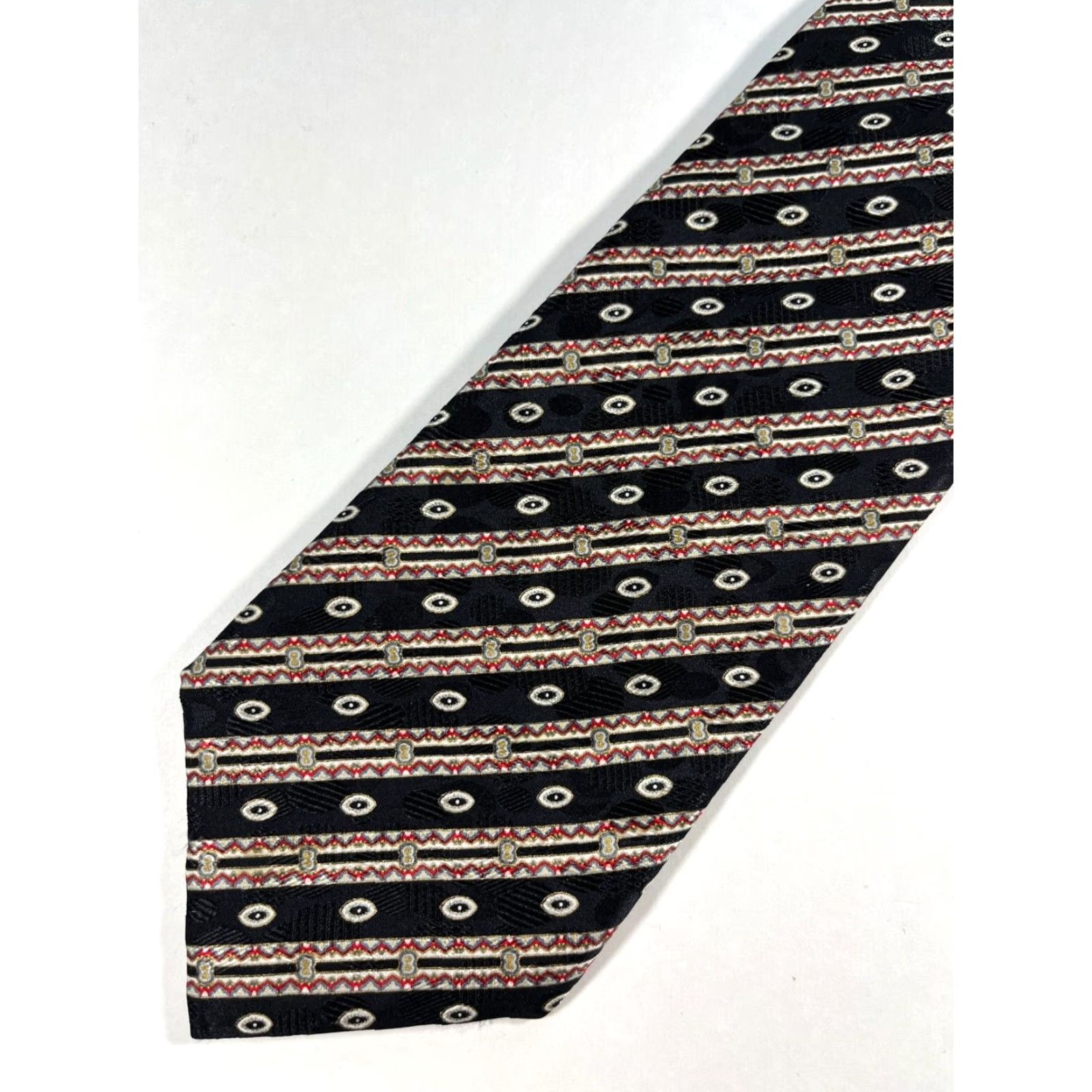Stefano Ricci VINTAGE Stefano Ricci Silk Tie Striped Geometric Made in Italy Size ONE SIZE - 3 Thumbnail