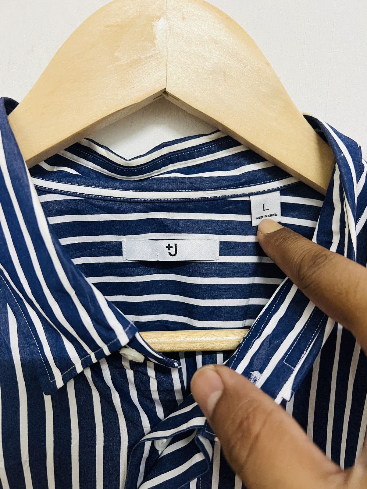 Jil Sander × Uniqlo Jil Sander X Ut +J Oversized Striped Shirt Size US L / EU 52-54 / 3 - 6 Thumbnail