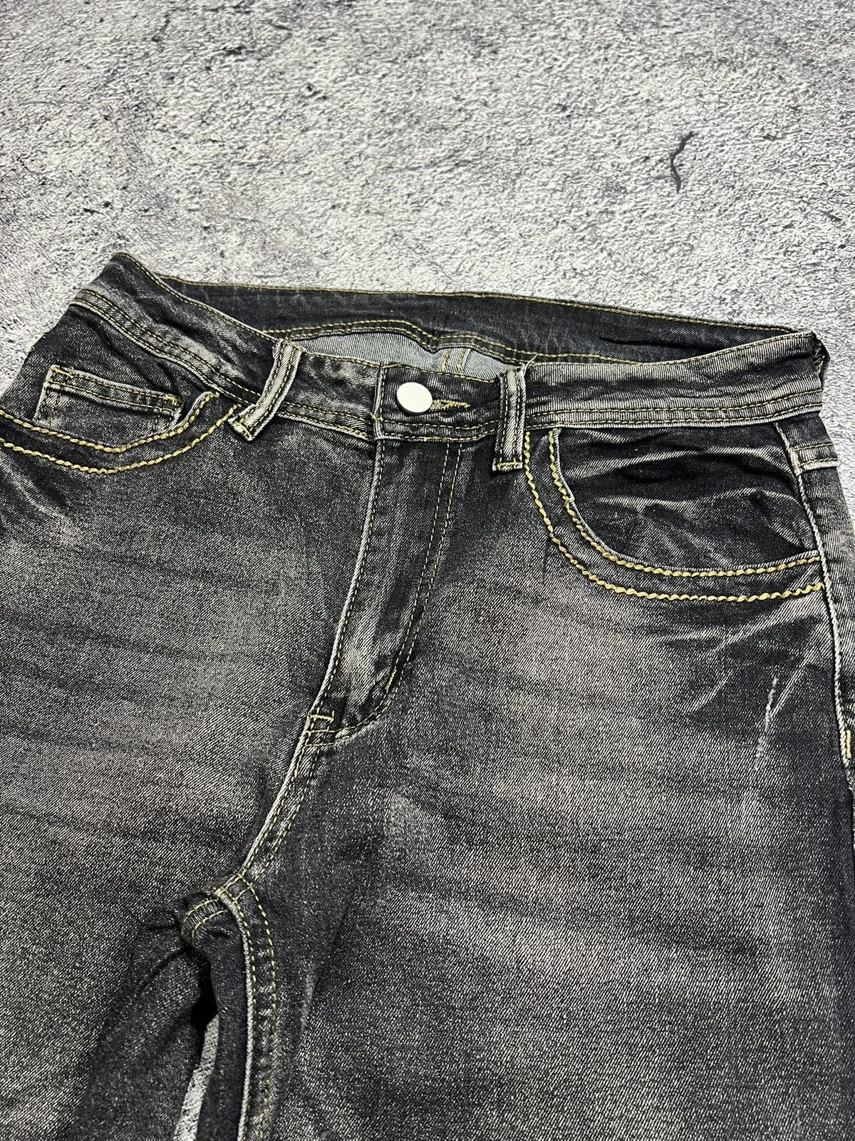 Helmut Lang 2000s Japanese Hysteric Tornado Mudwash Flare Jeans y2k Lgb Size US 27 - 3 Thumbnail
