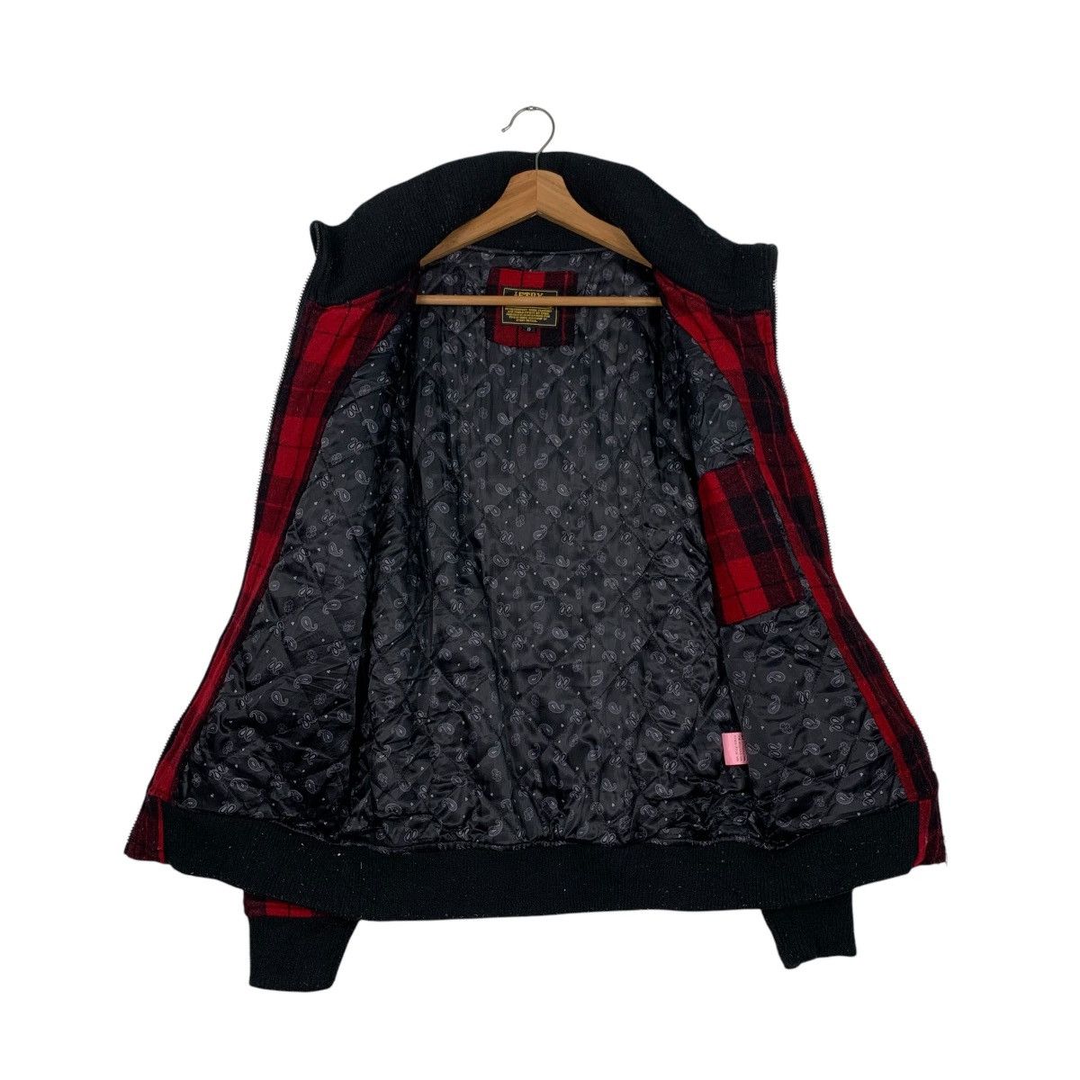 Japanese Brand ETBX Rude Boy Victim Big Logo Red Tartan Jacket #1852-C80 Size US S / EU 44-46 / 1 - 12 Thumbnail