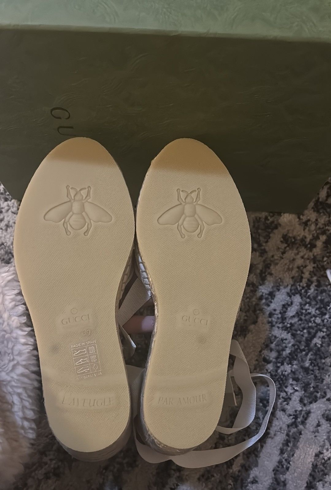 Gucci Gucci Women GG Espadrille Sandal size 39 Size US 9 / IT 39 - 8 Thumbnail