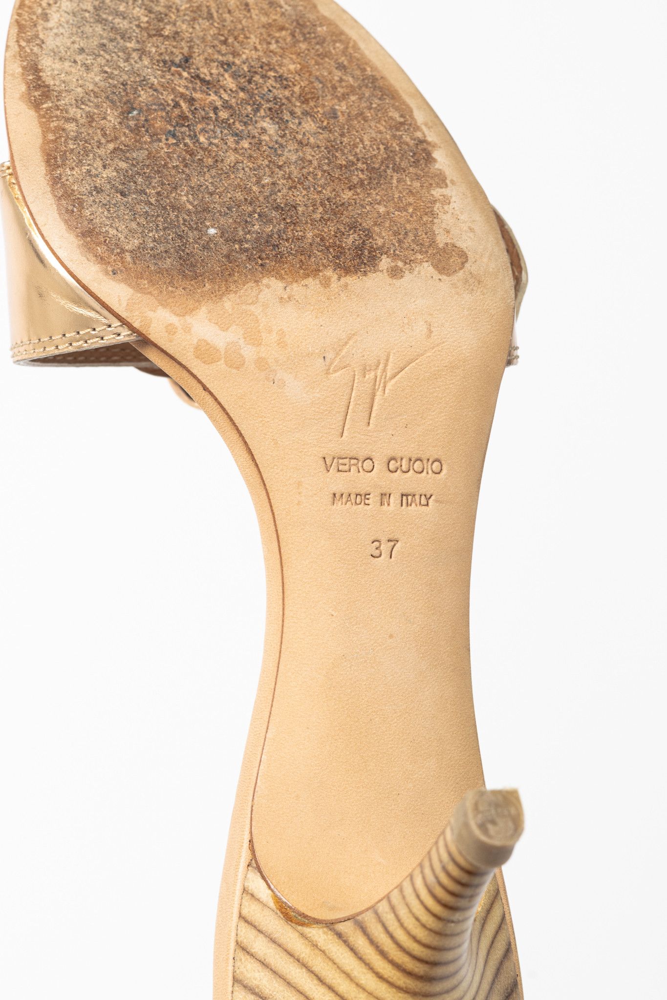 Giuseppe Zanotti Giuseppe Zanotti Camel Leather Buckled Mule Sandals Size US 6.5 / IT 36.5 - 6 Thumbnail