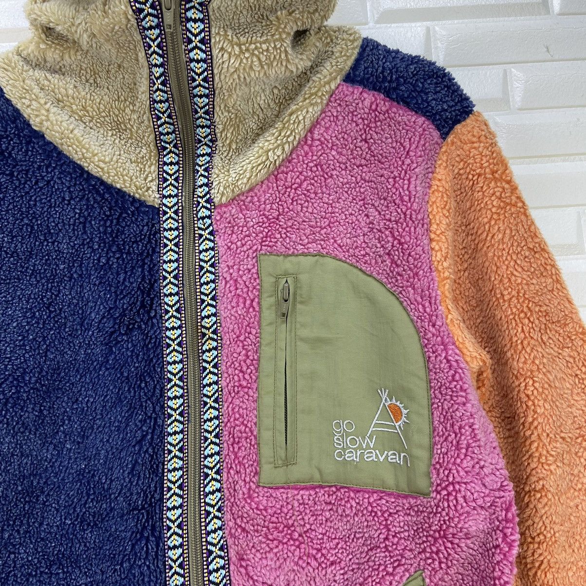 Japanese Brand × go slow caravan Colourful🔥Go Slow Caravan Color Block Fleece Sherpa Jacket Size US S / EU 44-46 / 1 - 8 Thumbnail